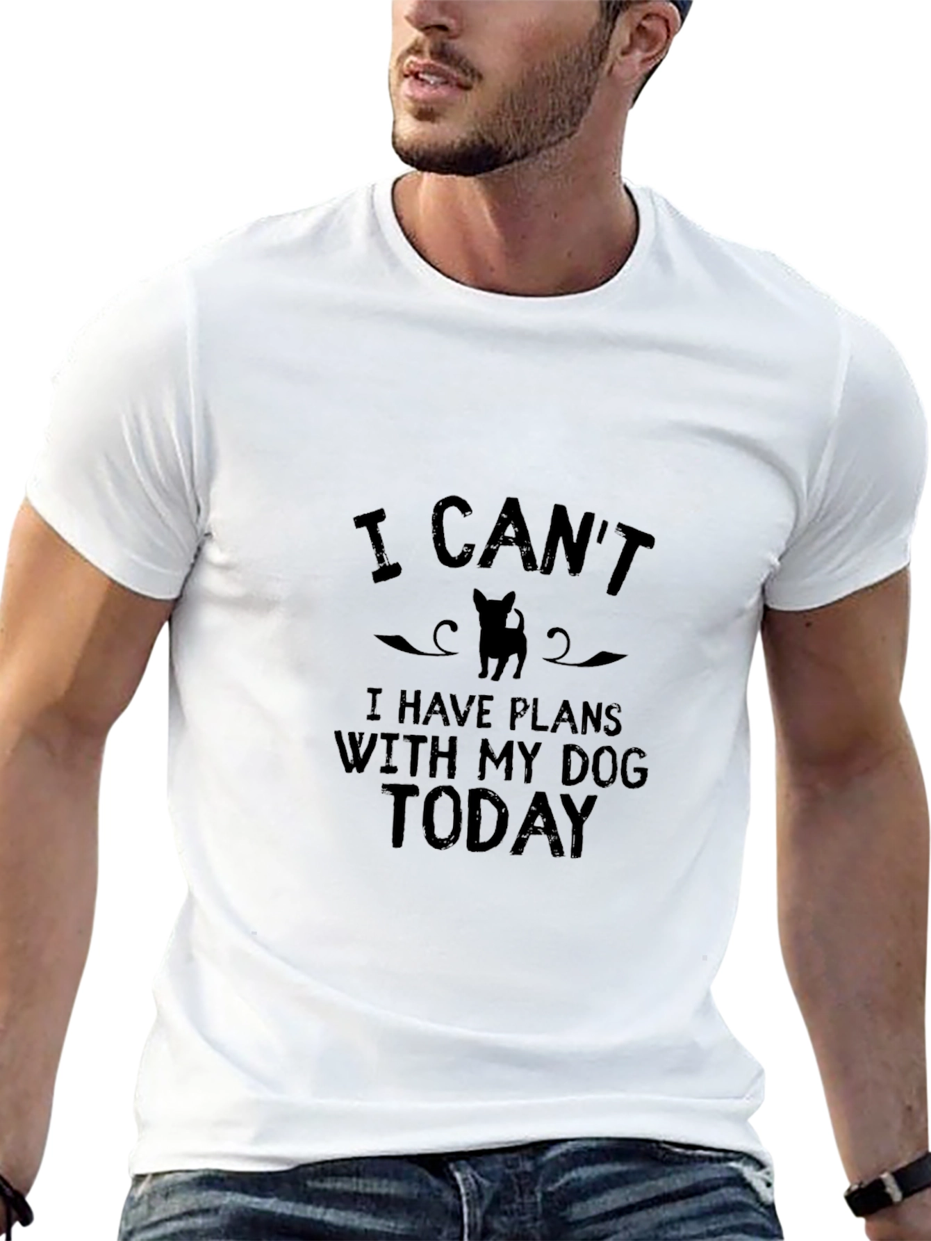Dog Lover Tee: I Cant Dog Plans Today!