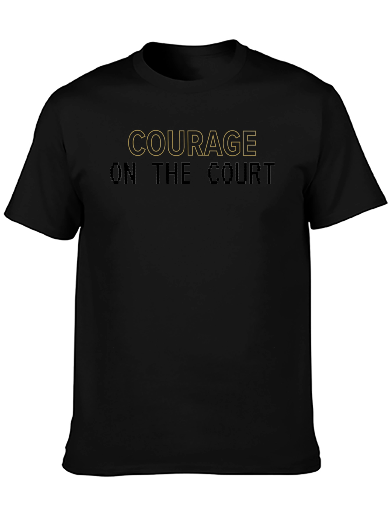 Courage on the Court Black Tee