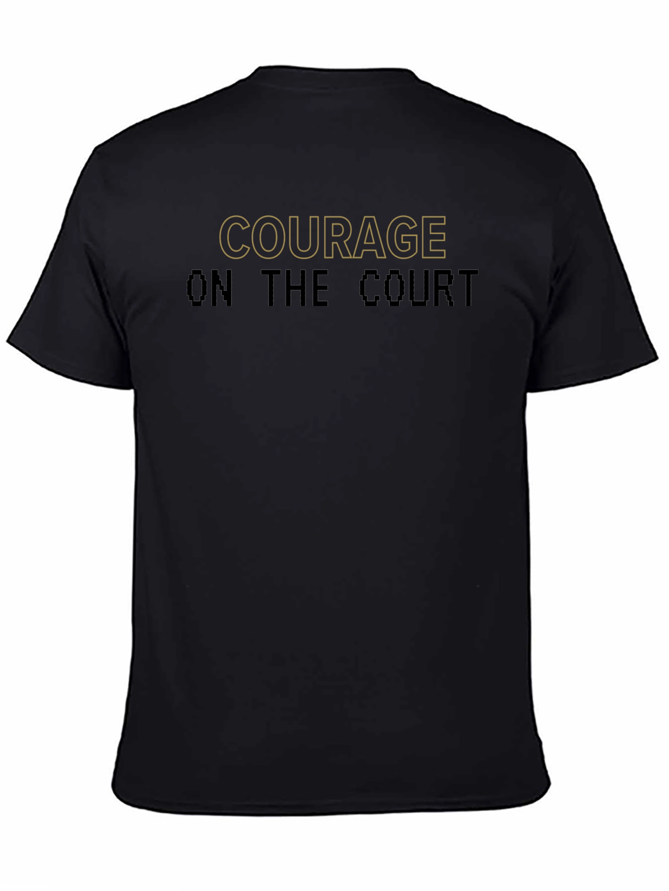 Courage on the Court Black Tee