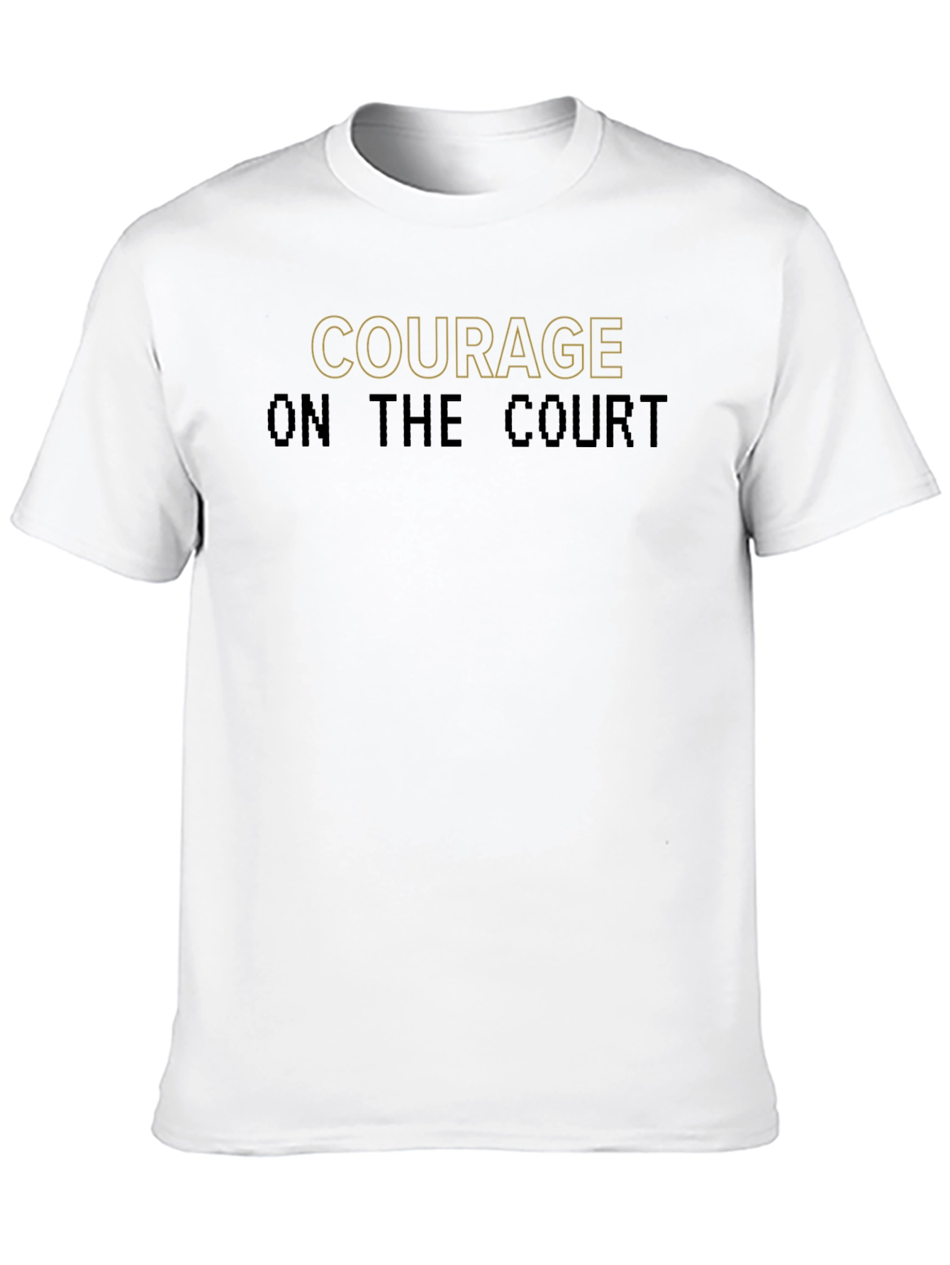 Courage on the Court Black Tee
