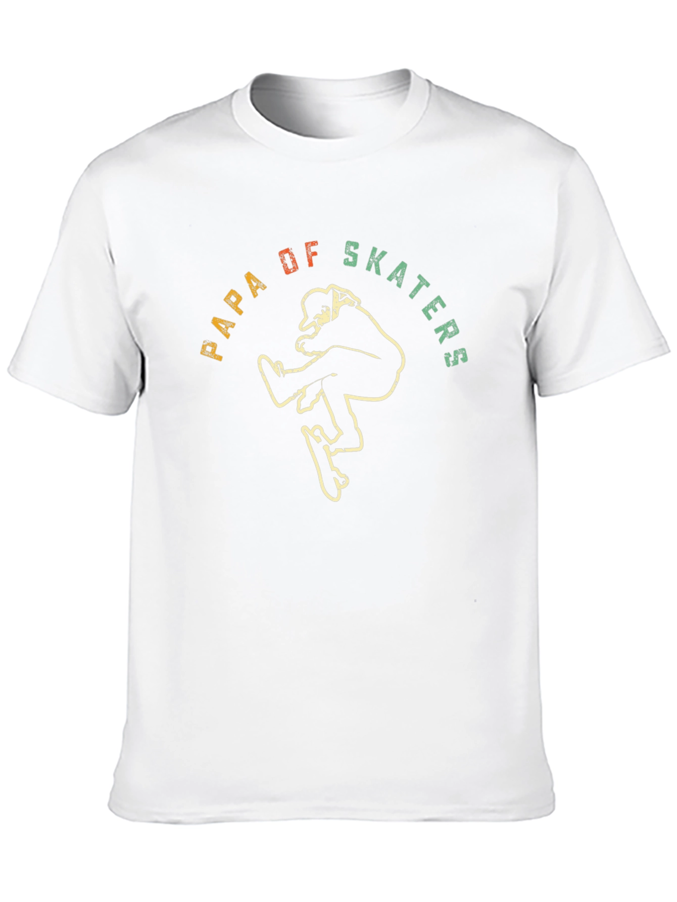 Papa of Skaters Black Graphic T-Shirt