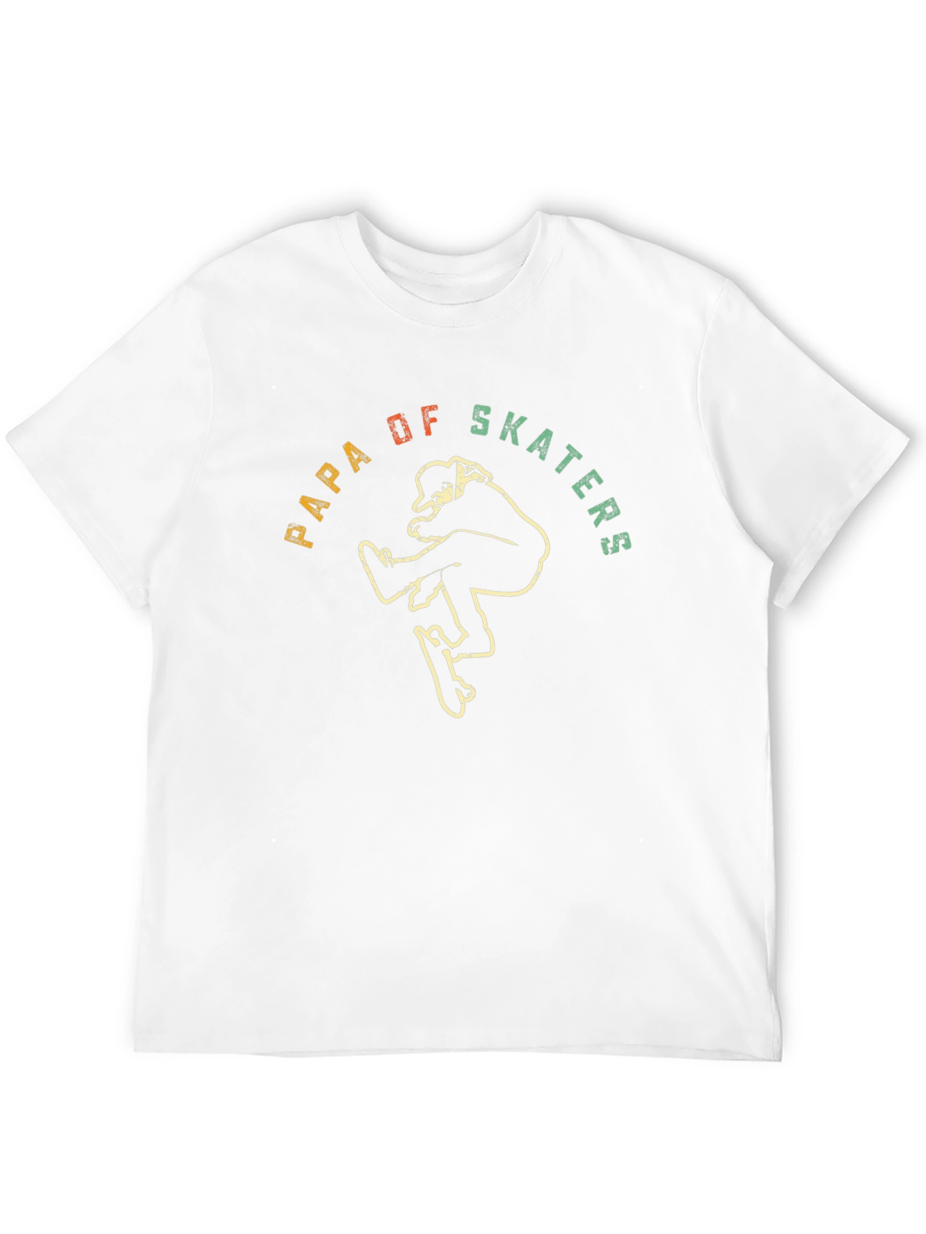 Papa of Skaters Black Graphic T-Shirt