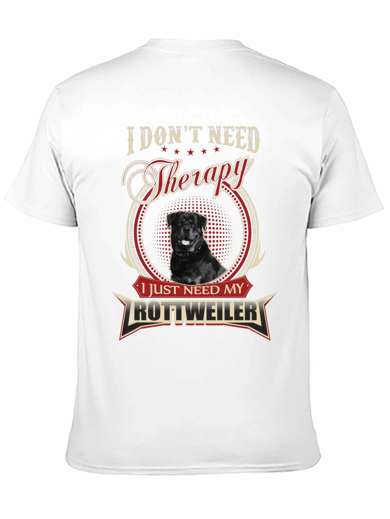 Rottweiler Therapy T-Shirt - Dog Lover Tee
