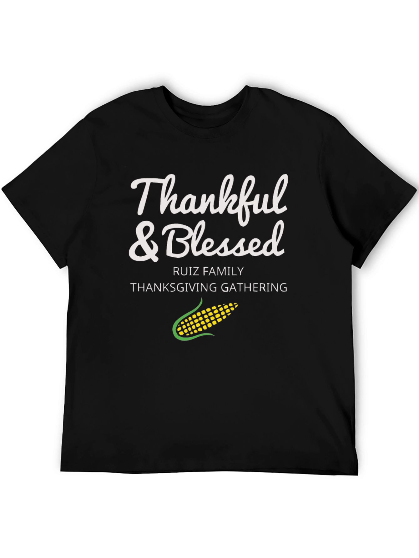 Thankful & Blessed Thanksgiving Gathering Tee