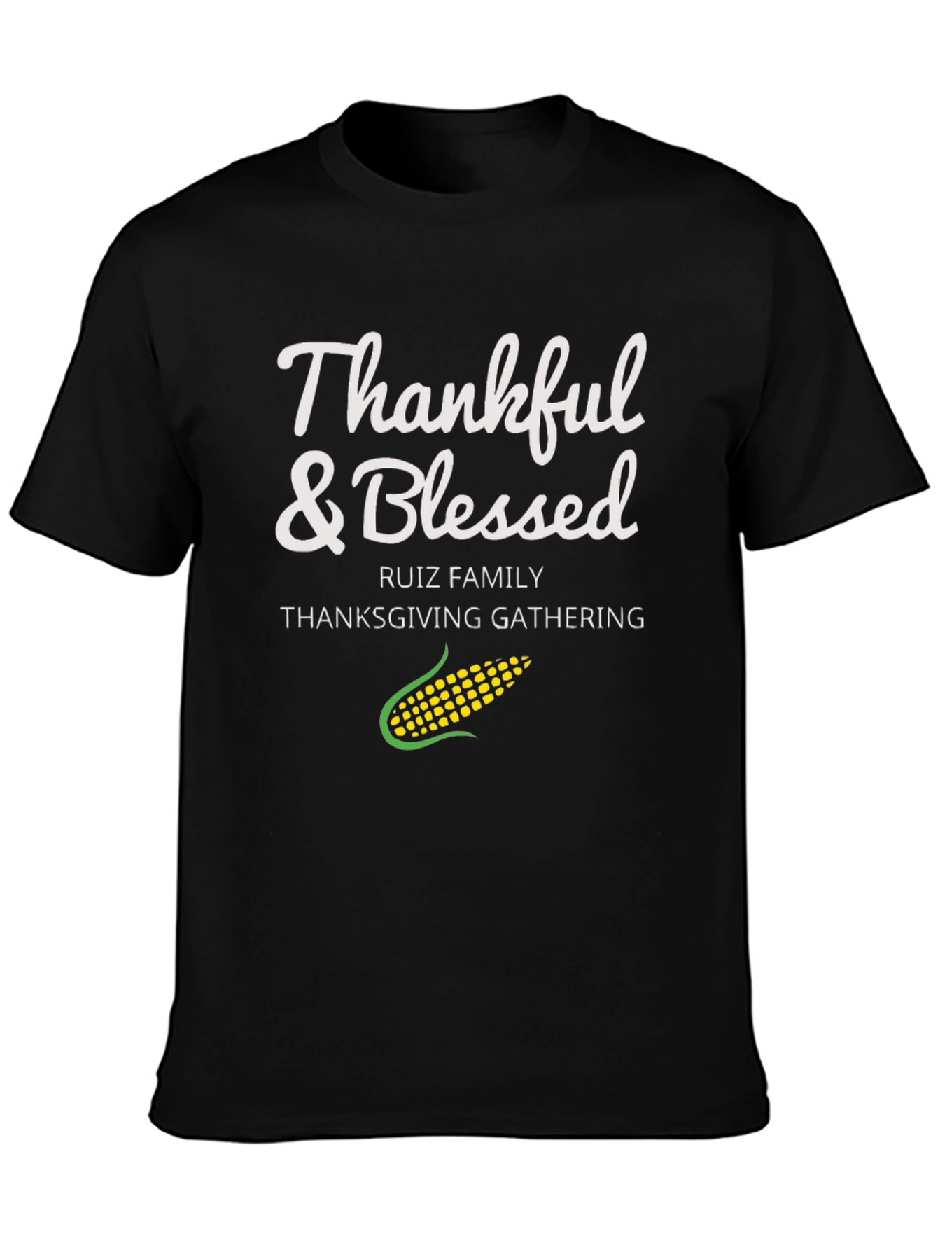 Thankful & Blessed Thanksgiving Gathering Tee