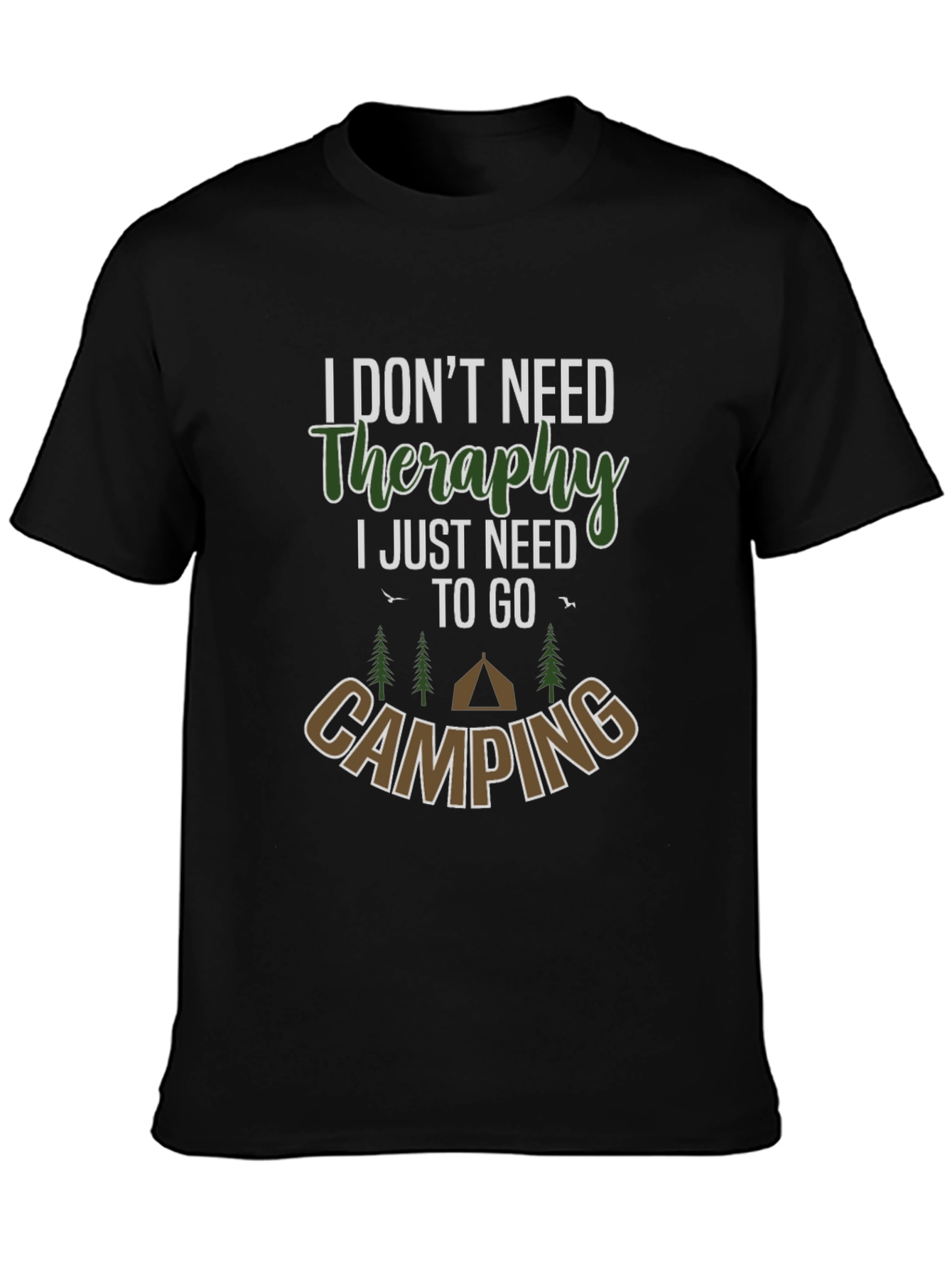Camping Therapy T-Shirt - Nature Lover Tee