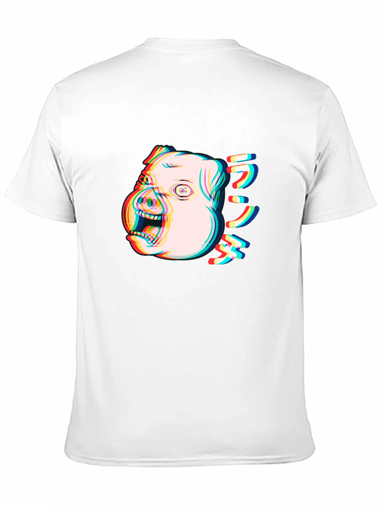 Glitch Pig Graphic Tee - Unisex Black T-Shirt