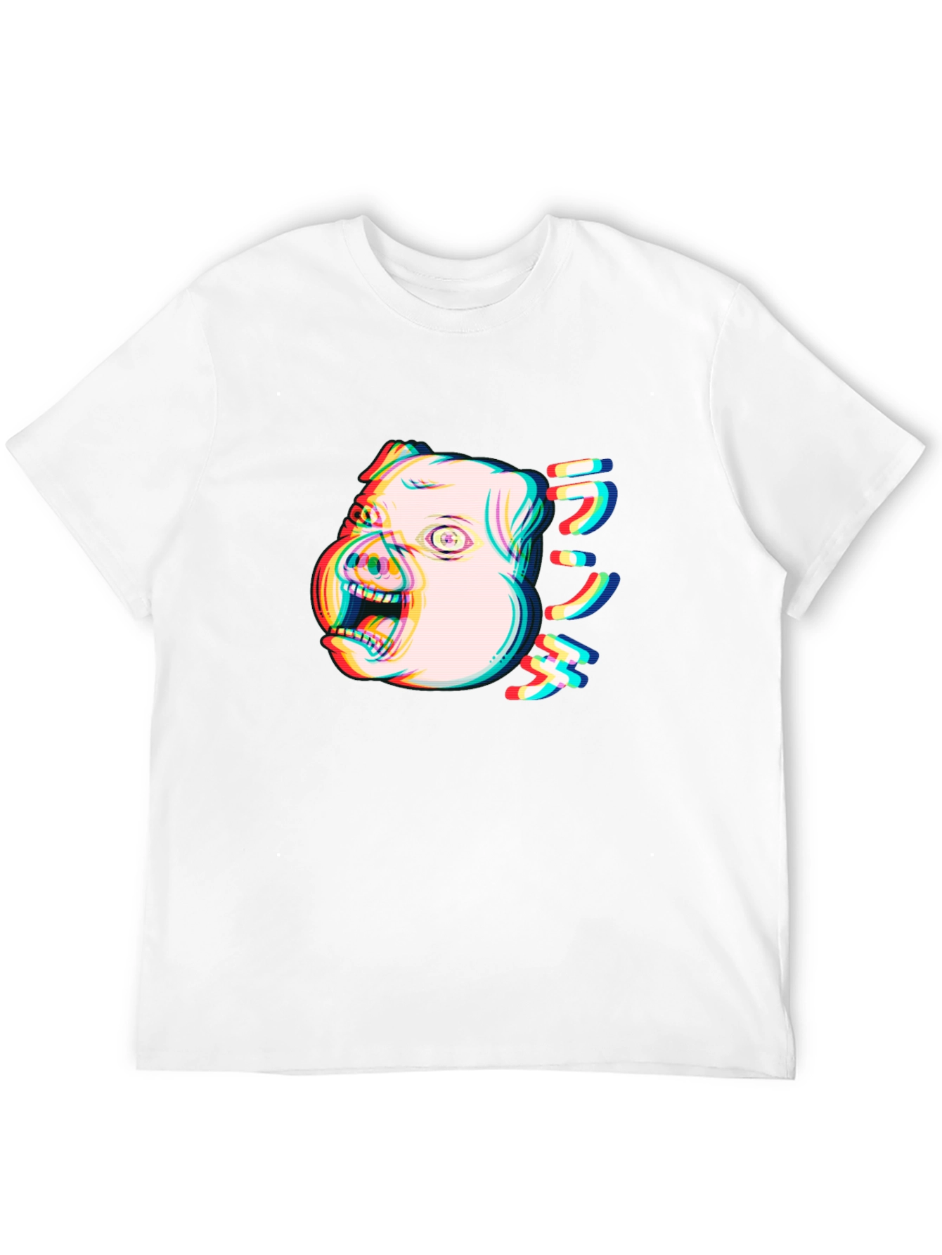 Glitch Pig Graphic Tee - Unisex Black T-Shirt
