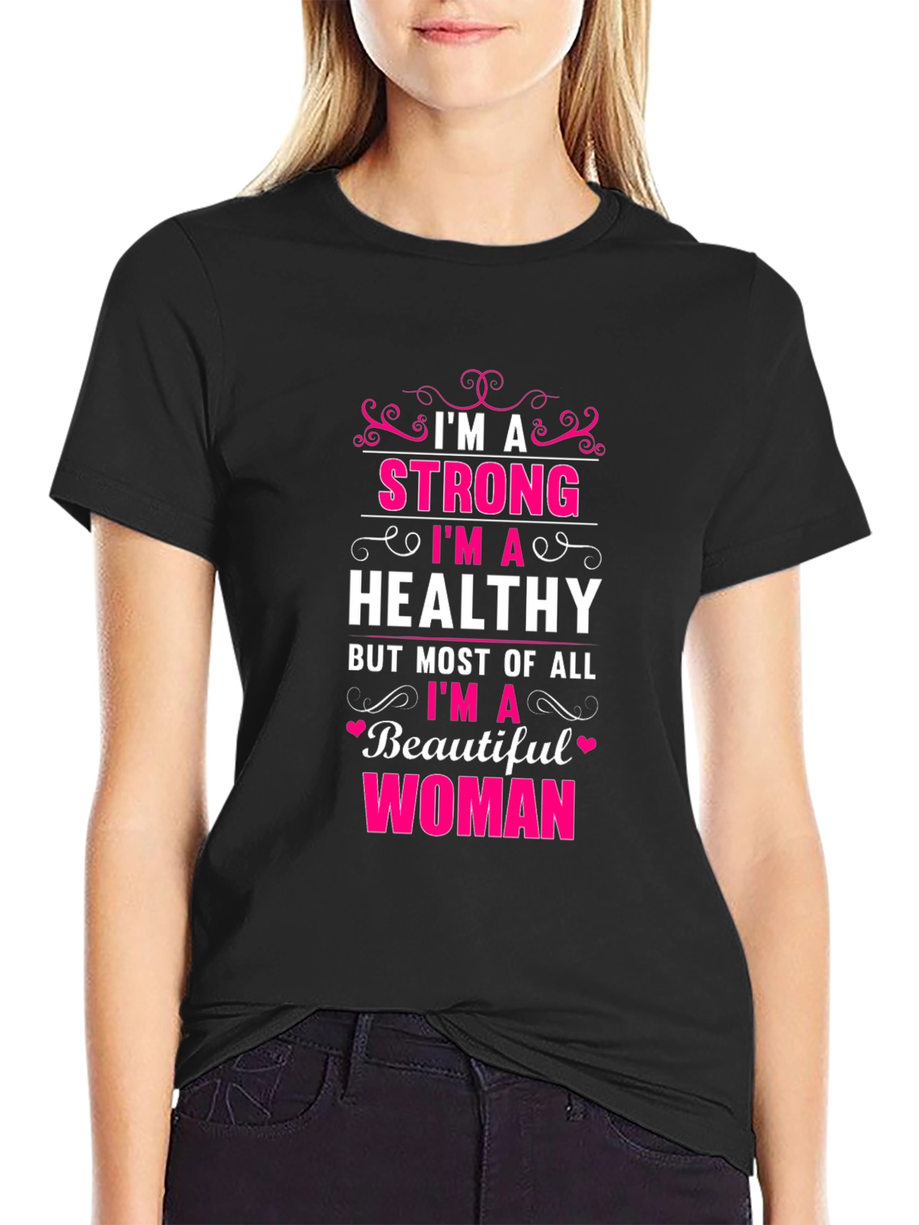 Strong & Healthy Woman Graphic Tee