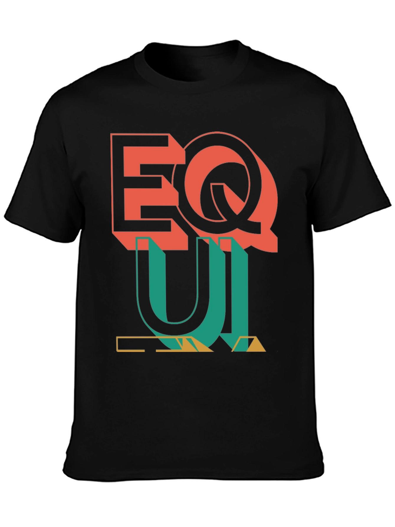 Geometric Graphic Print Tee - Bold EQ Design