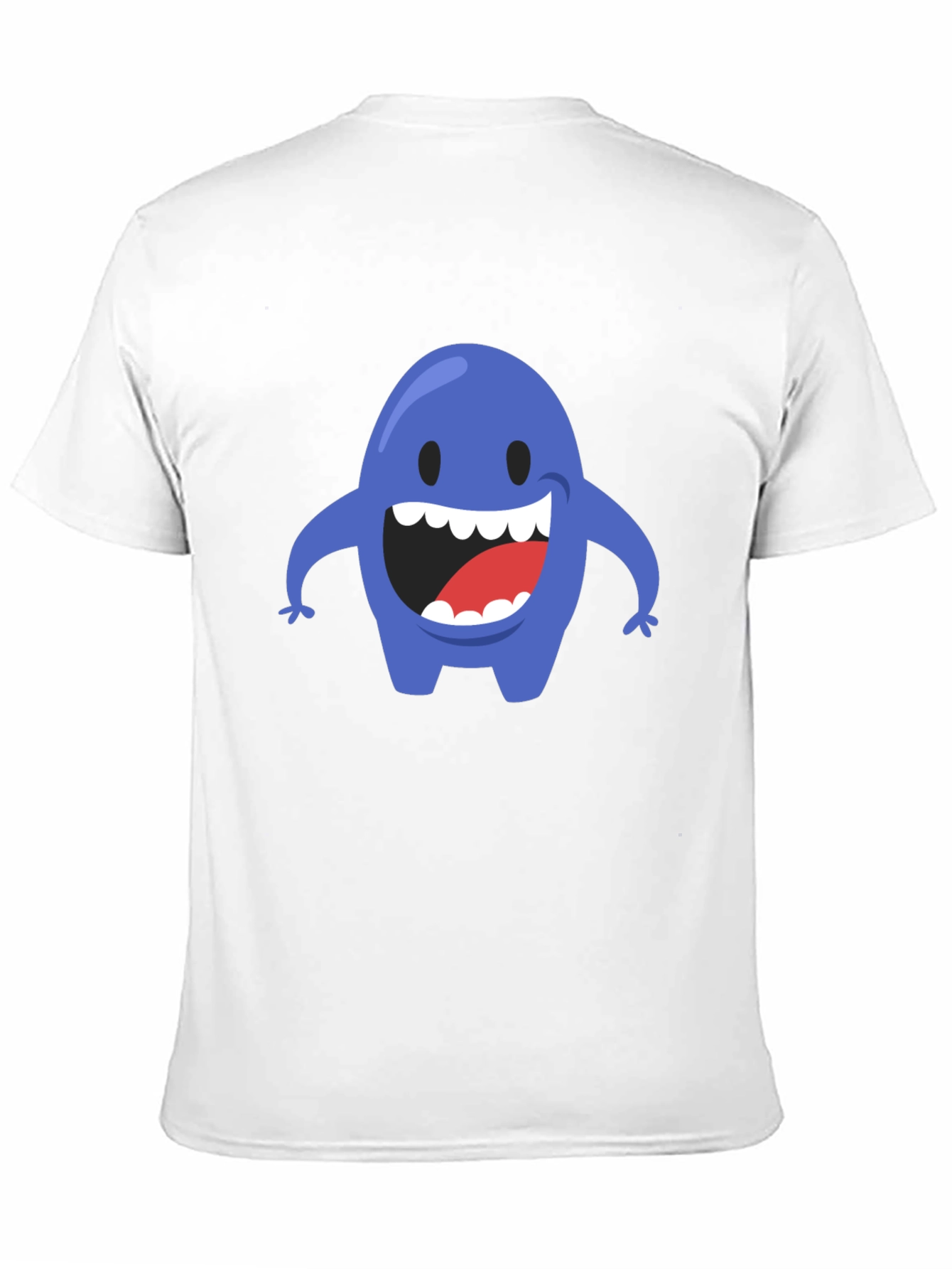 Blue Monster Graphic T-Shirt - Mens Black Tee