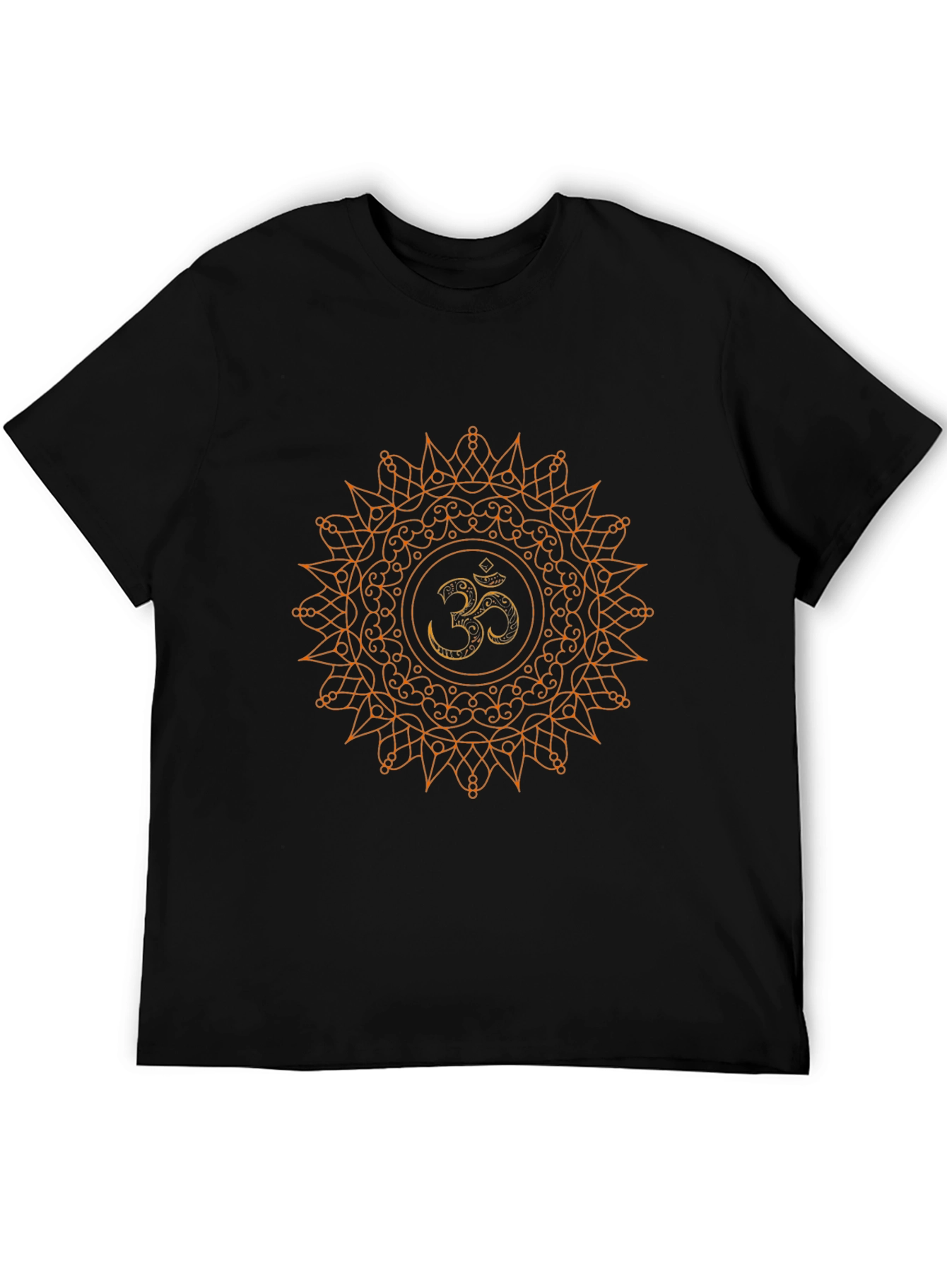 Om Mandala Graphic Black T-Shirt
