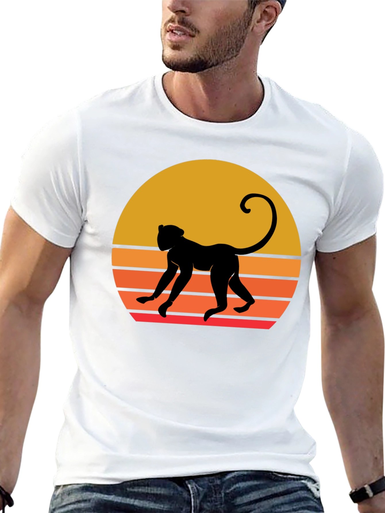 Retro Monkey Silhouette Tee