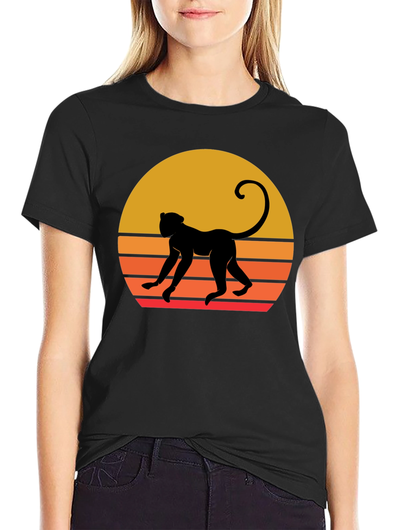 Retro Monkey Silhouette Tee