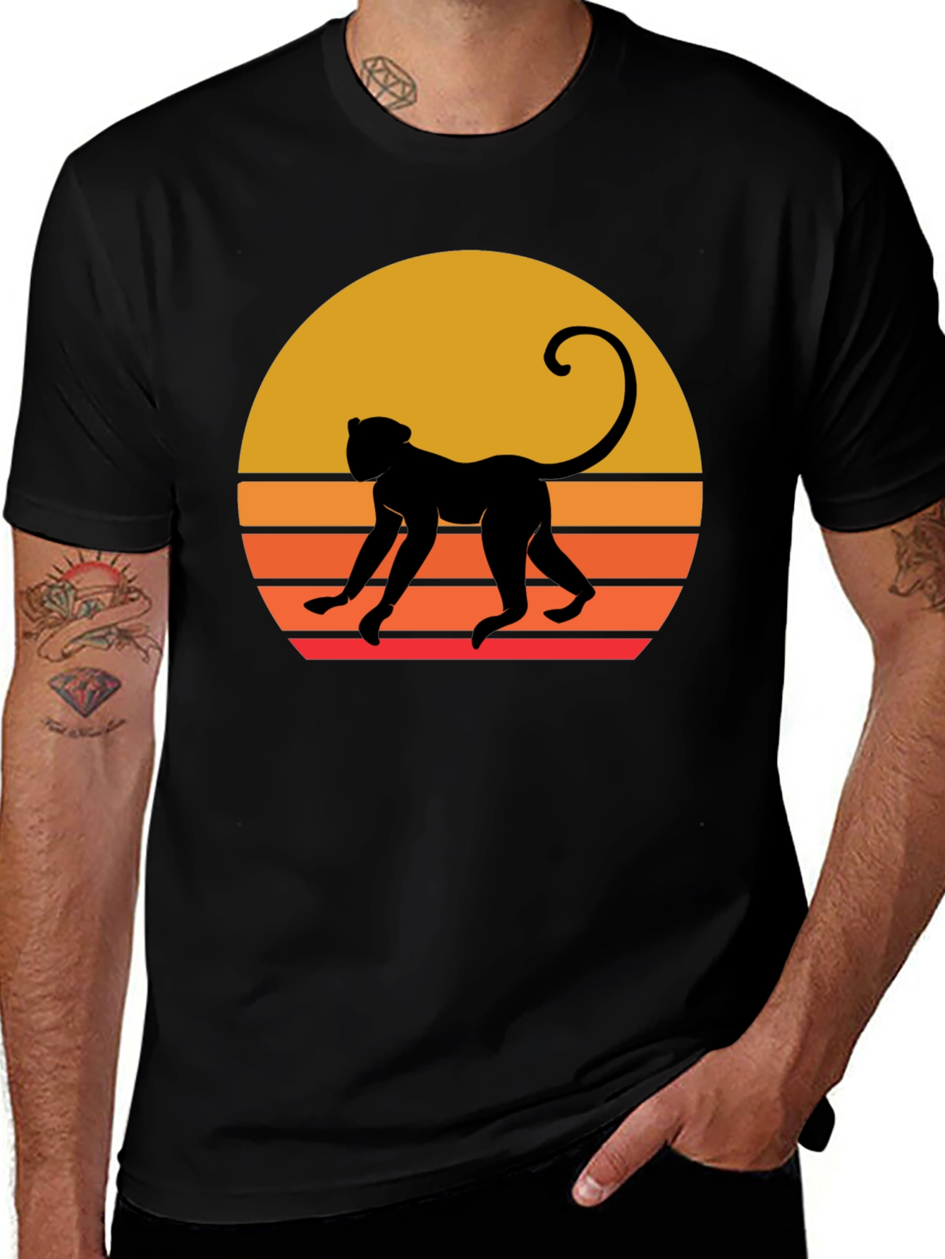 Retro Monkey Silhouette Tee