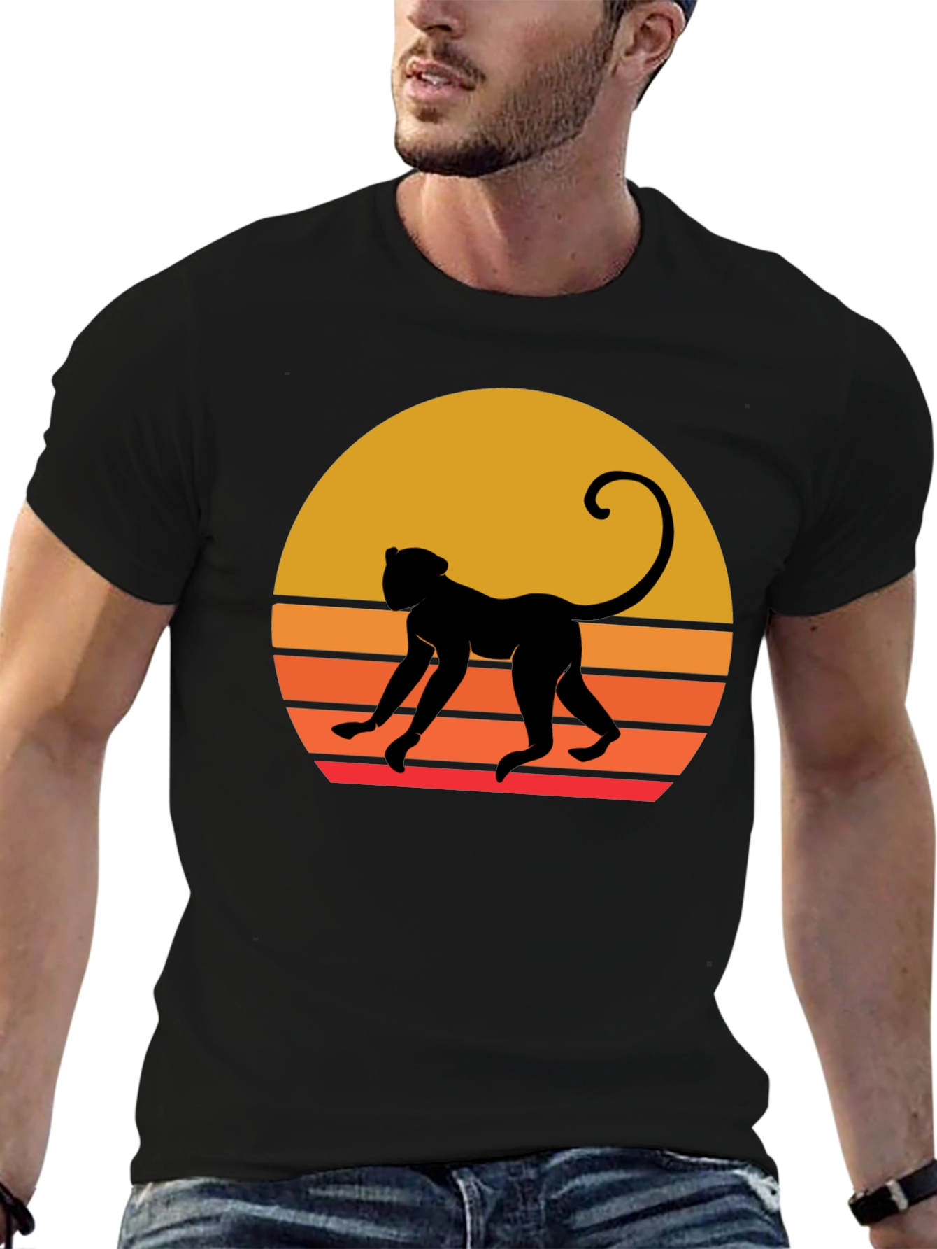 Retro Monkey Silhouette Tee