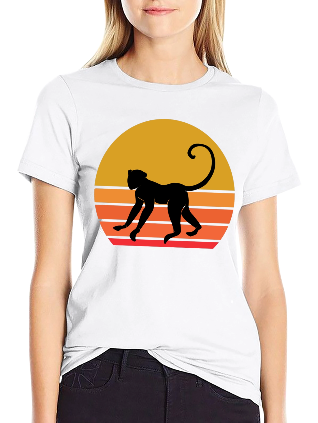 Retro Monkey Silhouette Tee