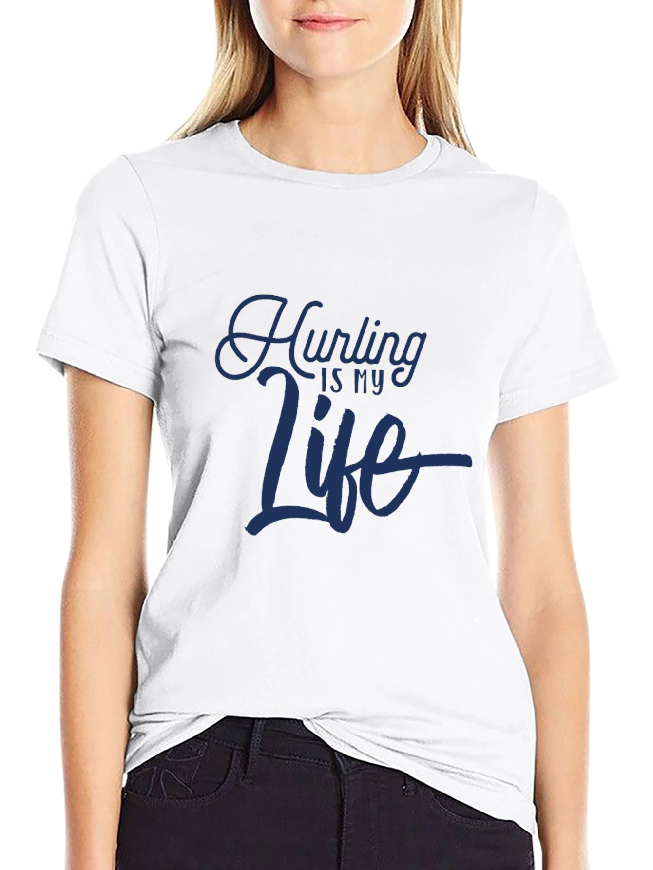 Hurling is My Life Graphic Tee - Black