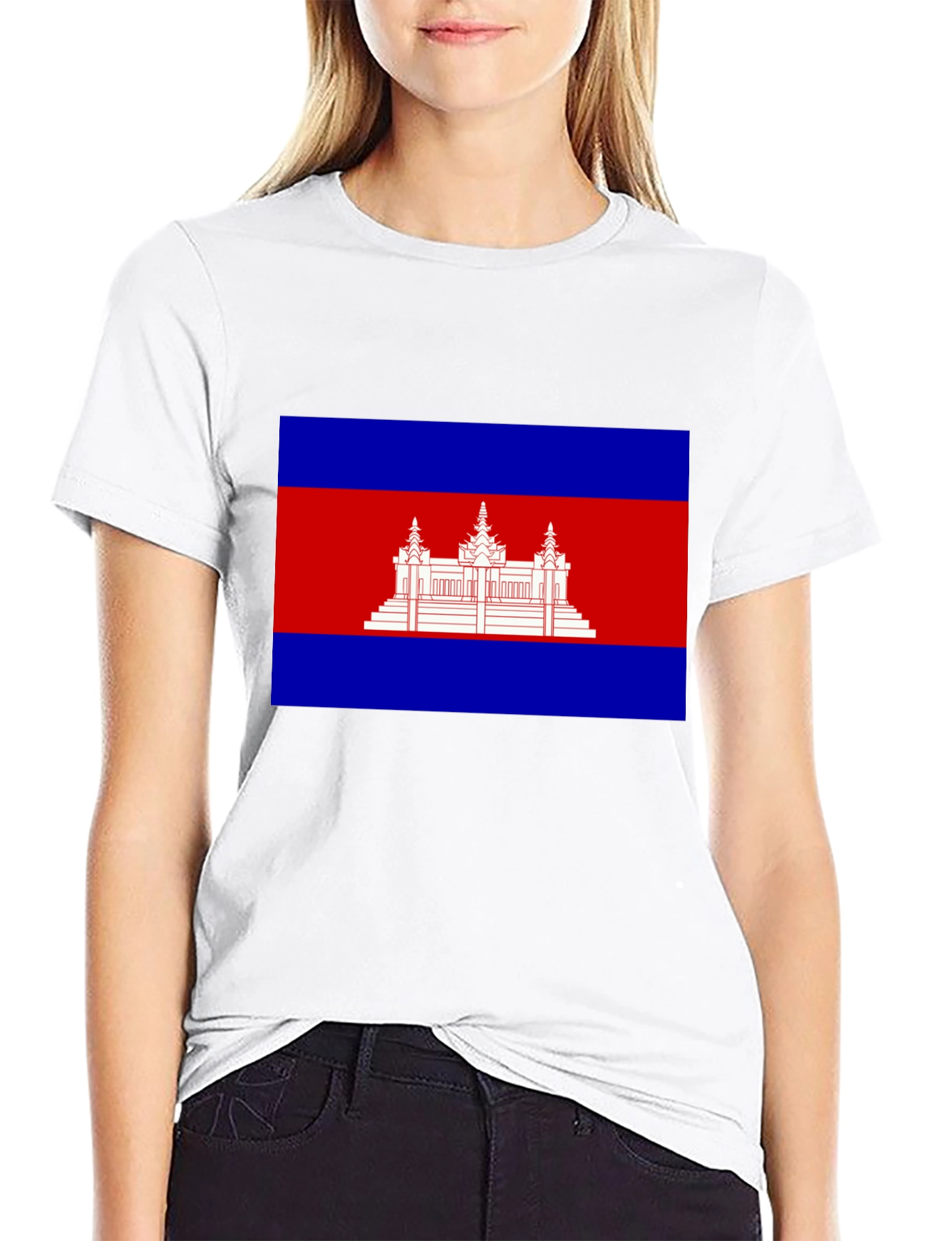 Cambodia Flag Graphic T-Shirt