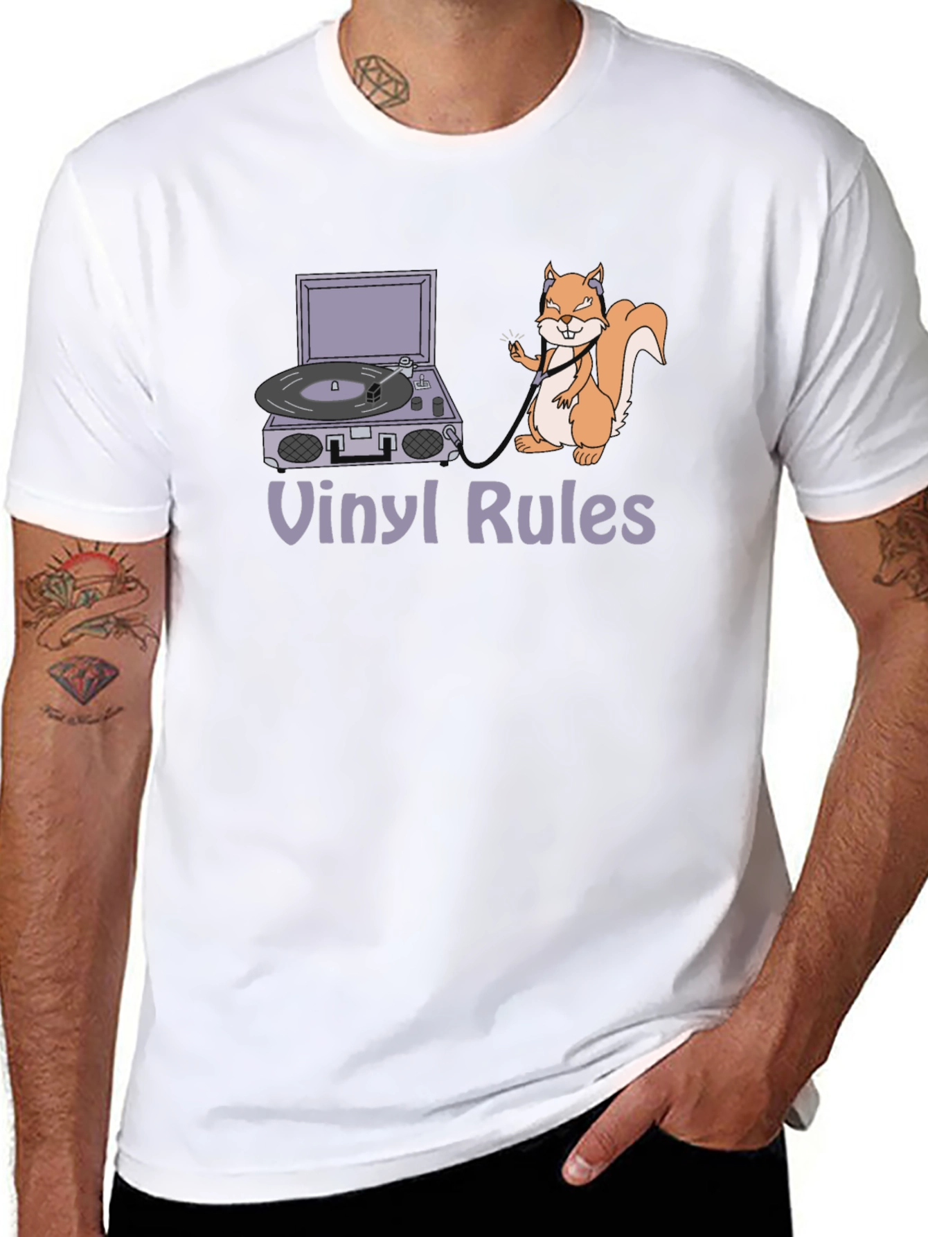 Vinyl Rules Graphic T-Shirt