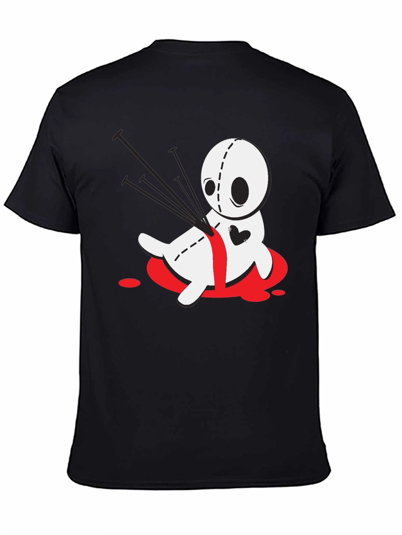 Voodoo Doll Graphic Tee - Black