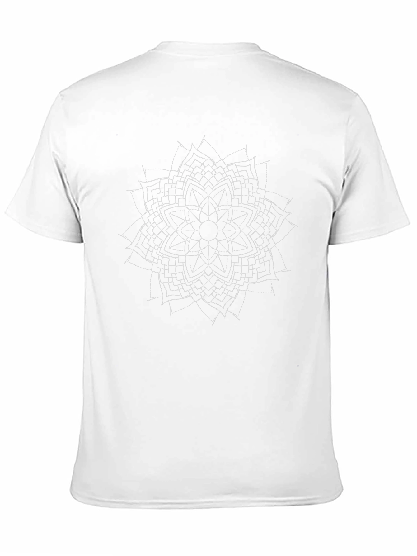 Geometric Mandala Graphic Black T-Shirt