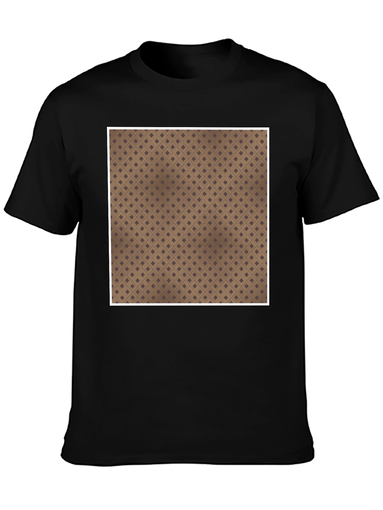 Patterned Square Tee - Unique Design Comfortable Fit