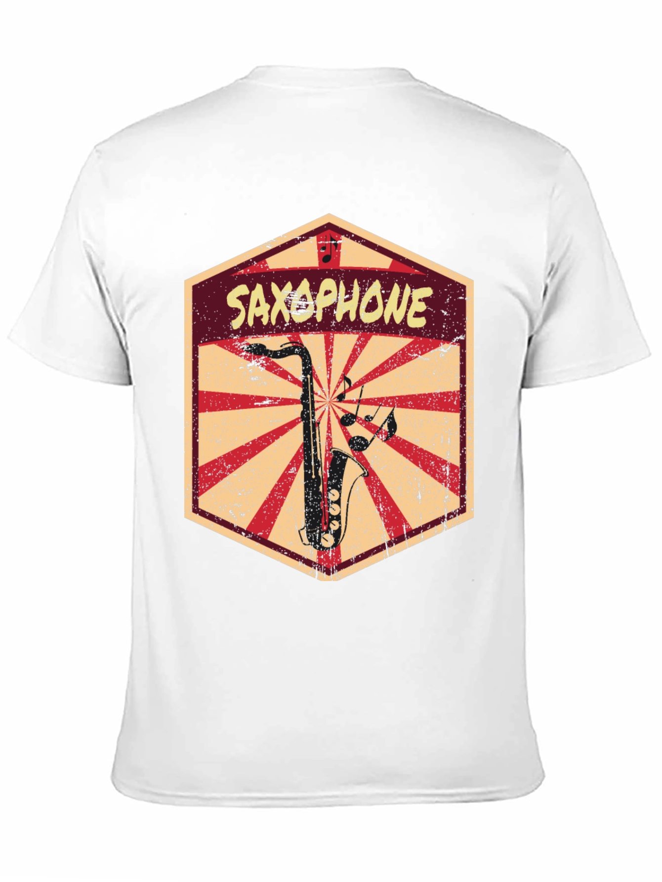 Saxophone Retro Graphic T-Shirt - Music Lover Tee