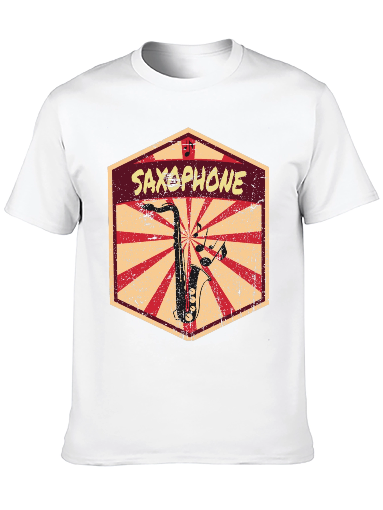 Saxophone Retro Graphic T-Shirt - Music Lover Tee