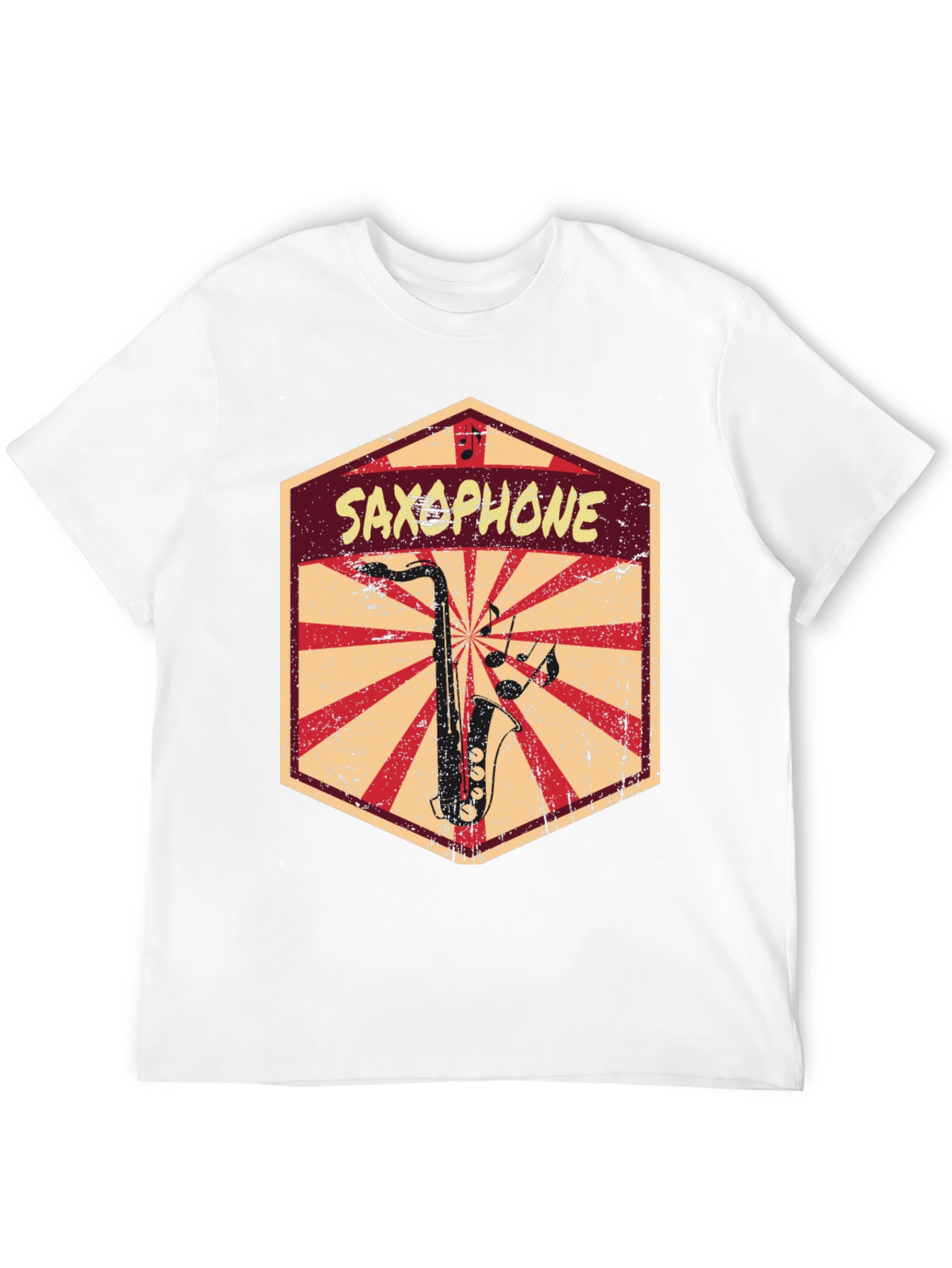 Saxophone Retro Graphic T-Shirt - Music Lover Tee