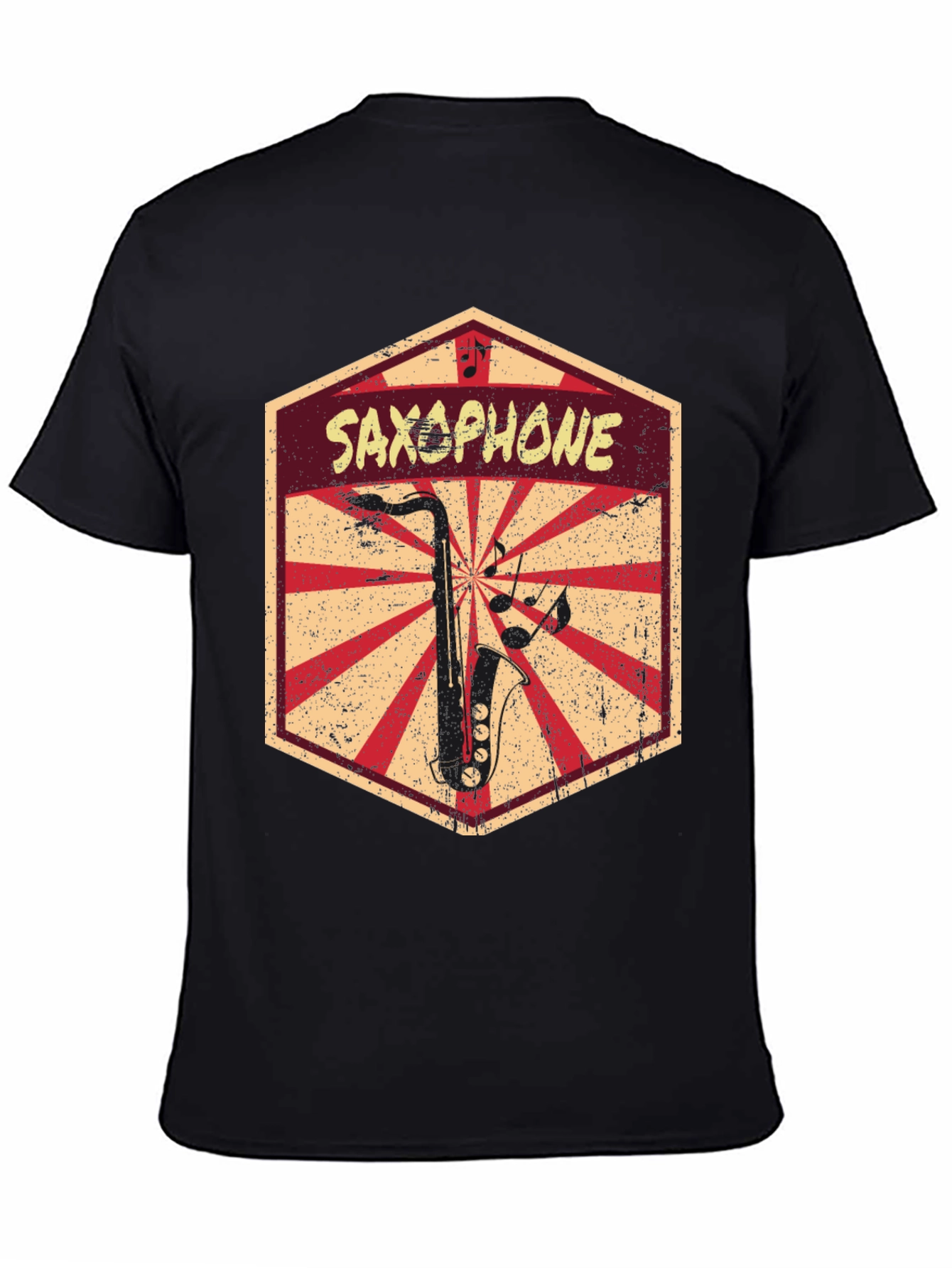 Saxophone Retro Graphic T-Shirt - Music Lover Tee