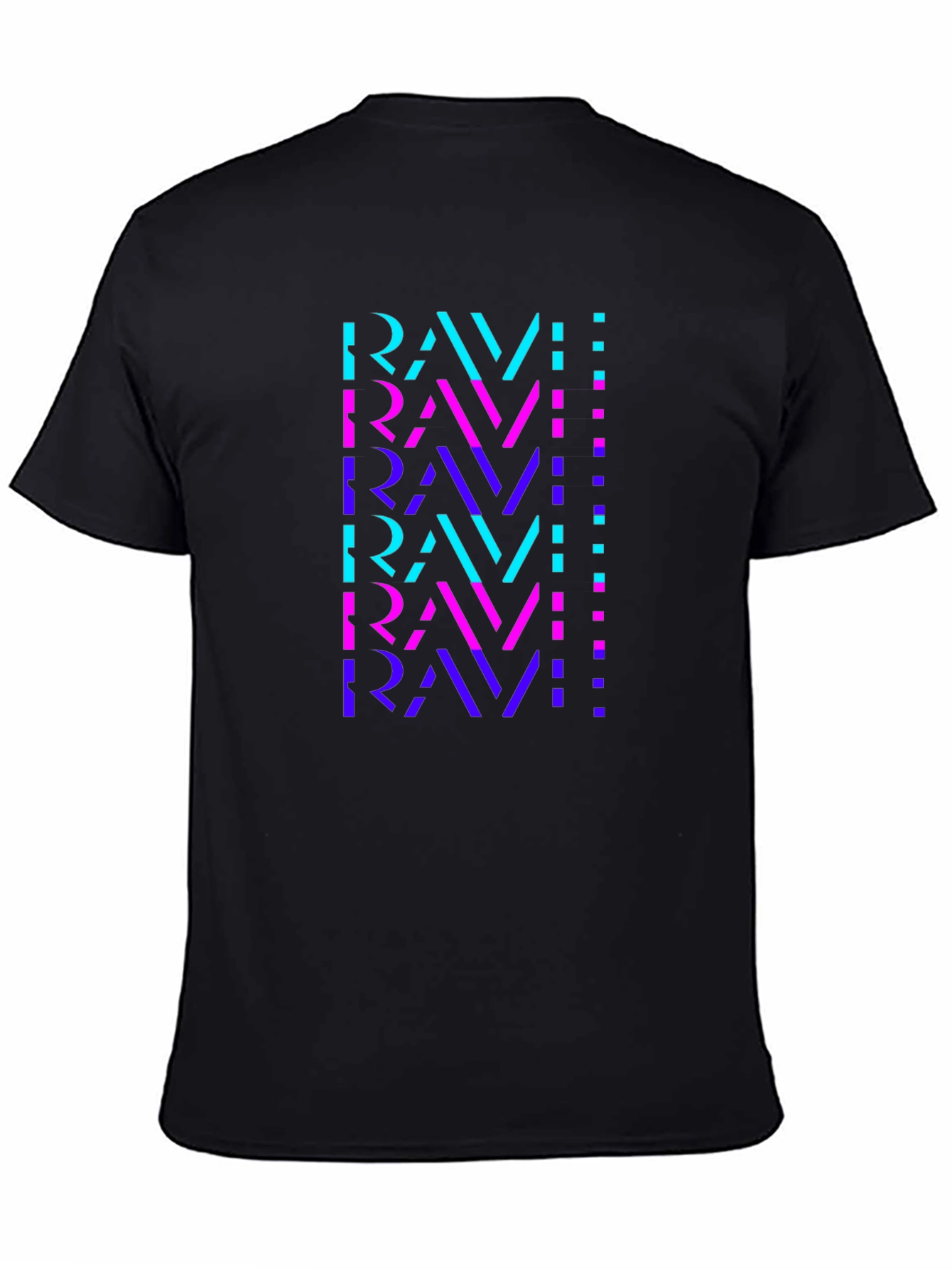 Ravi Graphic Print Mens Black T-Shirt