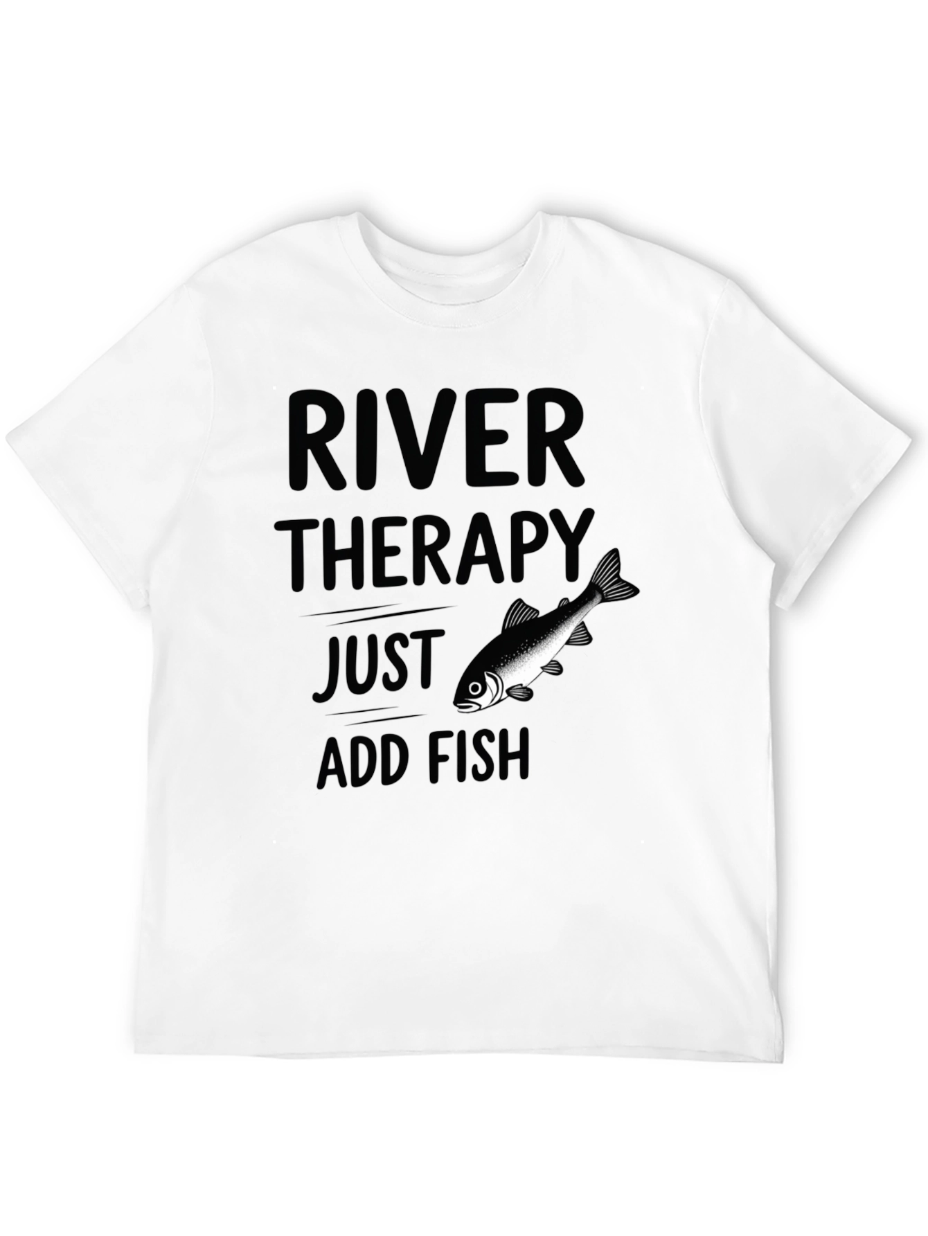 River Therapy Fish T-Shirt - Black