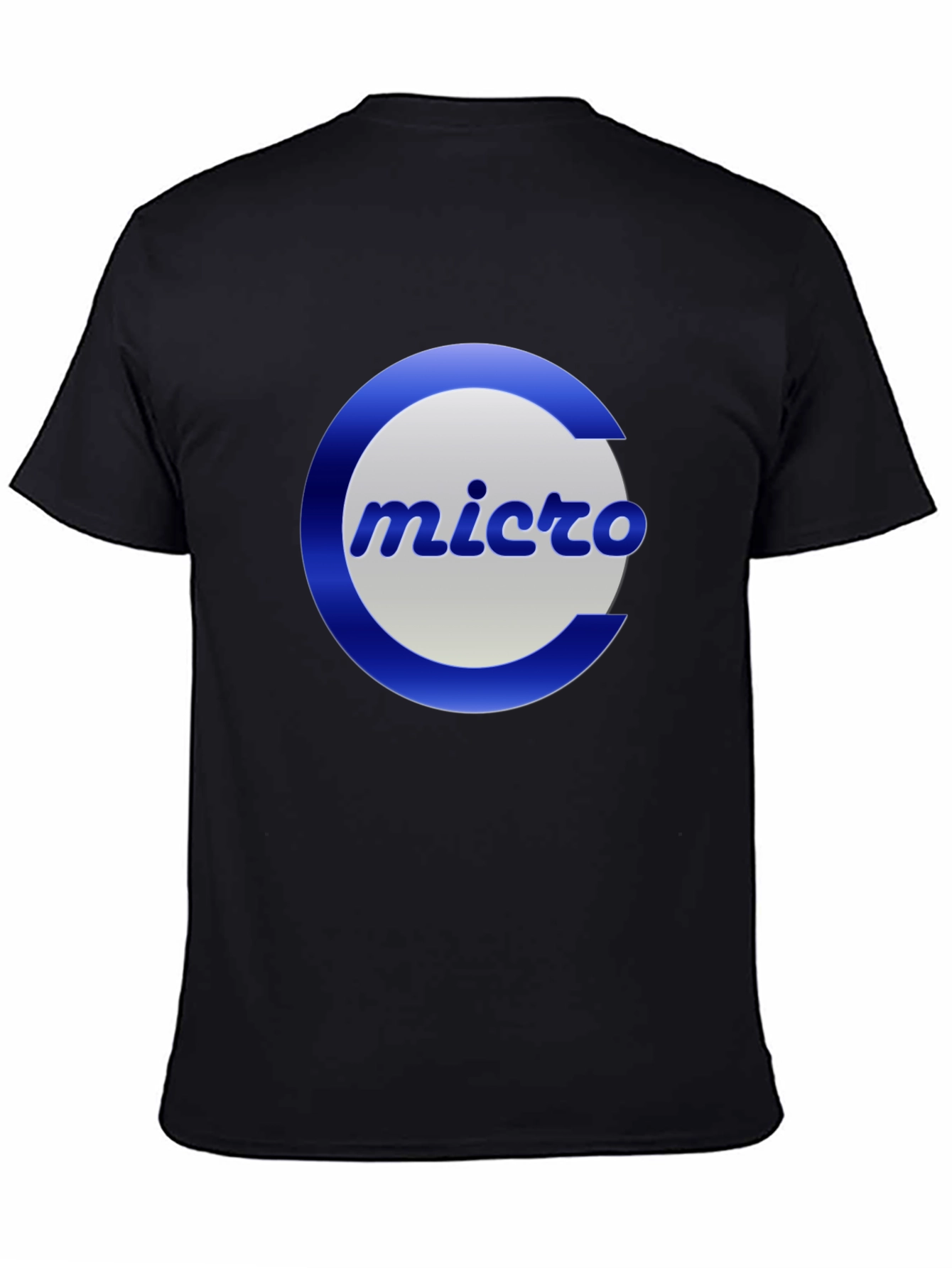 Micro Logo Black T-Shirt - Classic Design