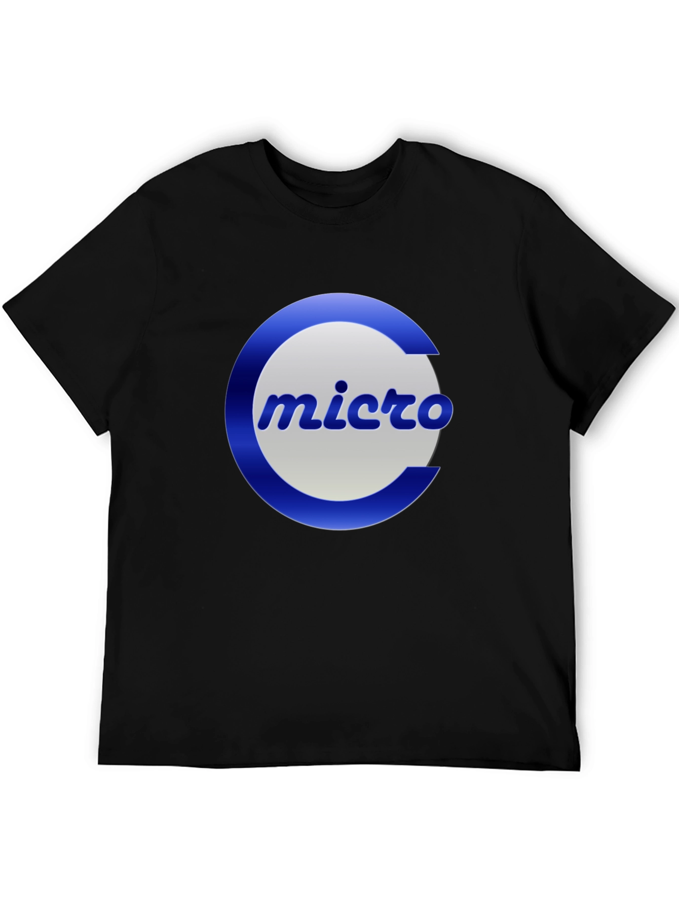 Micro Logo Black T-Shirt - Classic Design