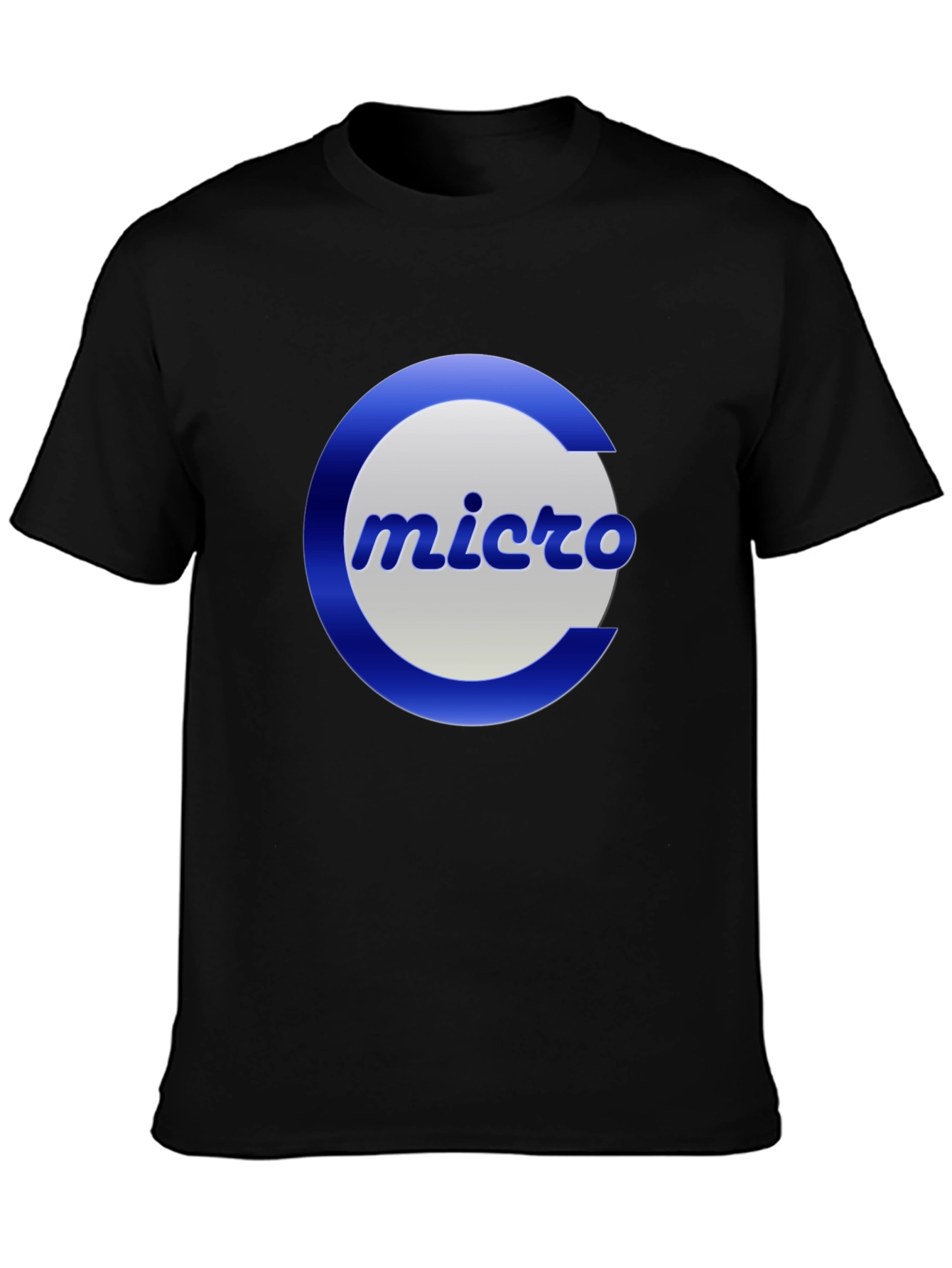 Micro Logo Black T-Shirt - Classic Design