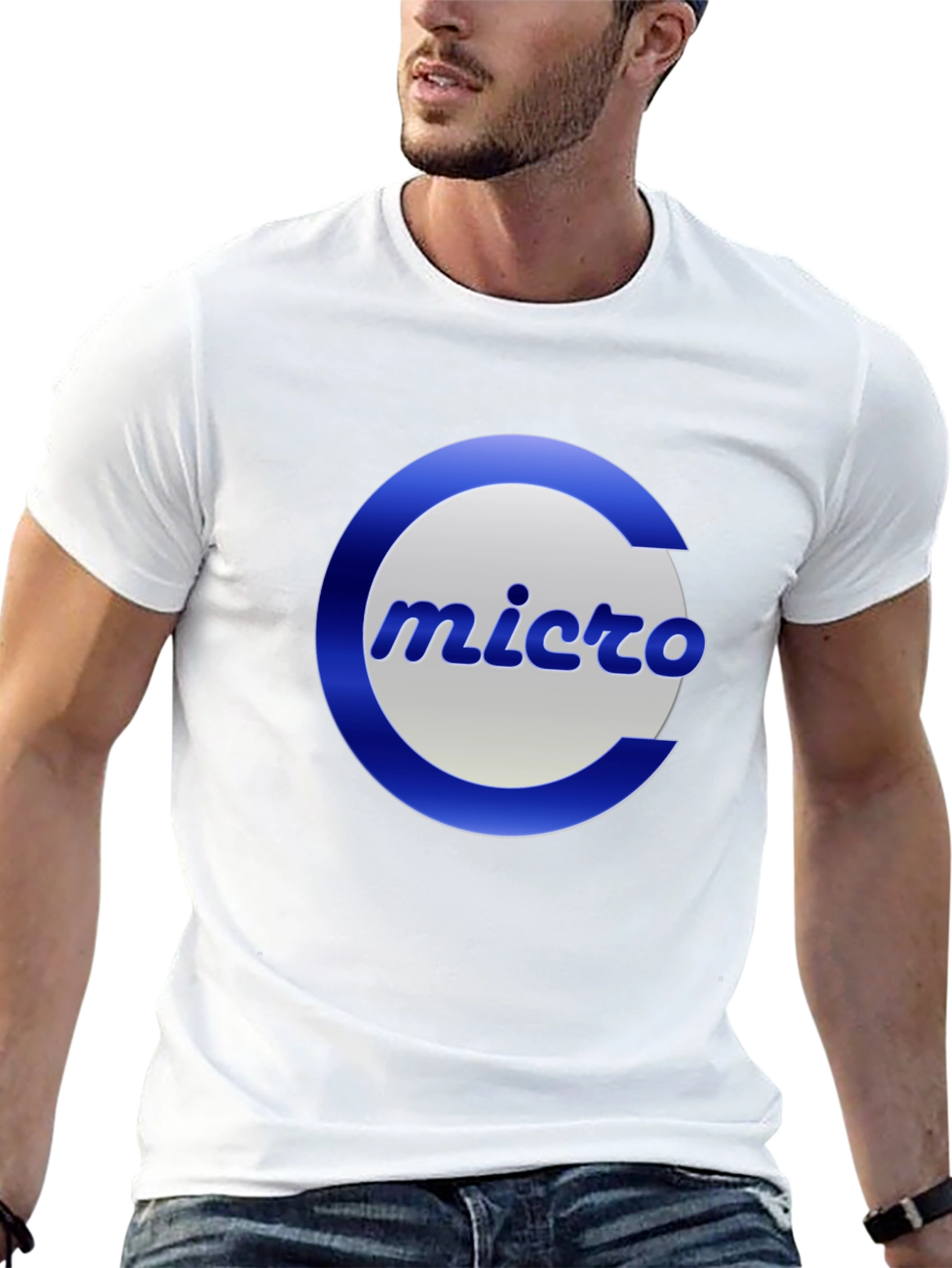 Micro Logo Black T-Shirt - Classic Design