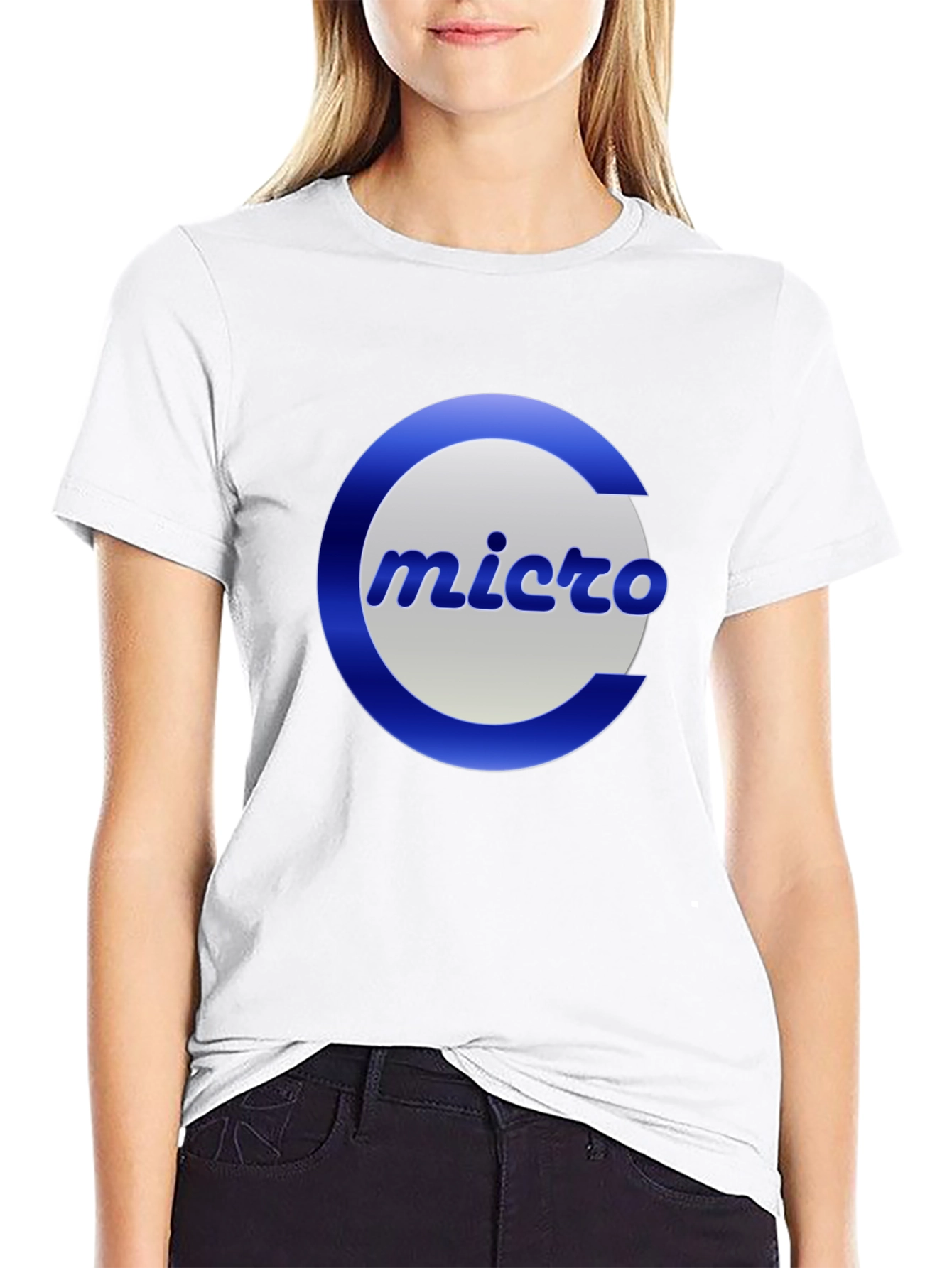 Micro Logo Black T-Shirt - Classic Design