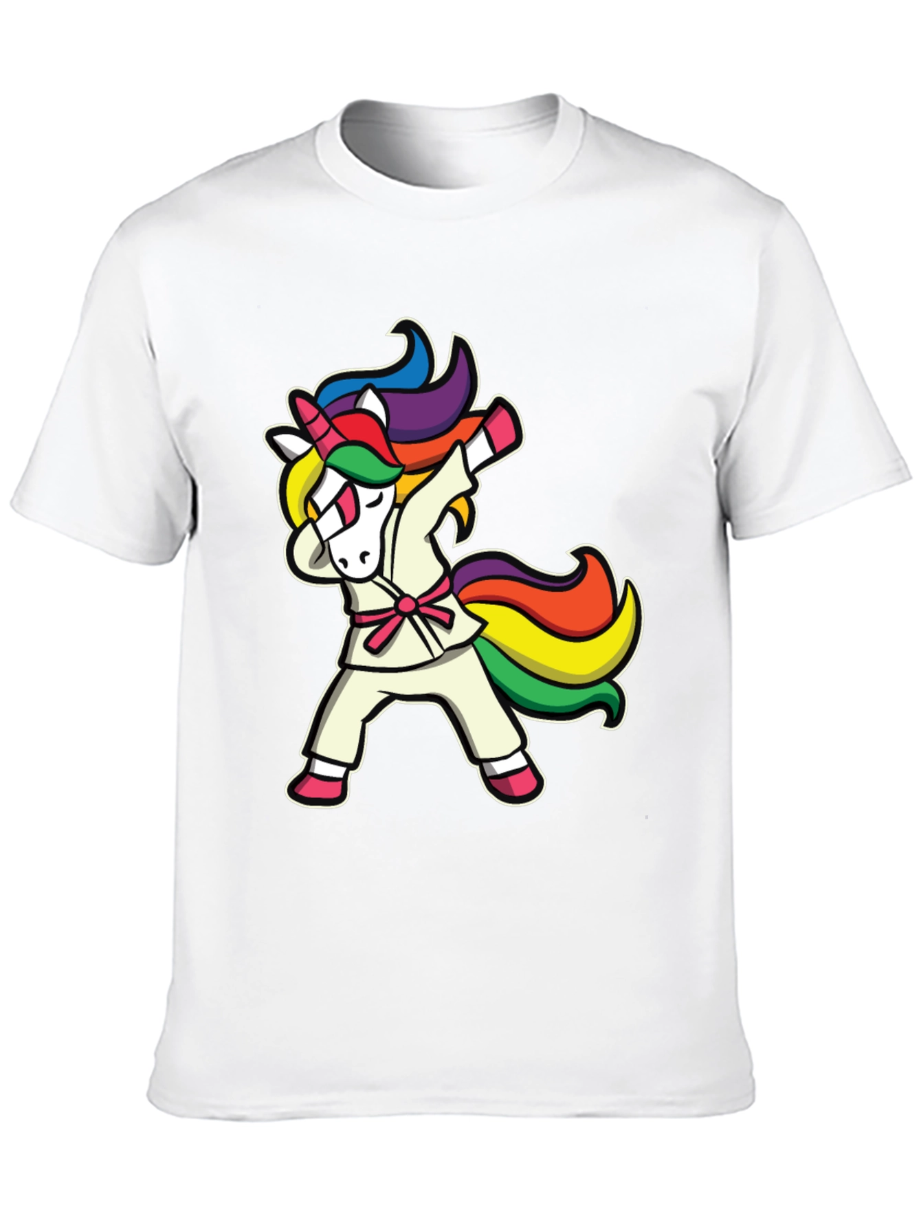 Dabbing Unicorn Karate T-Shirt - Black