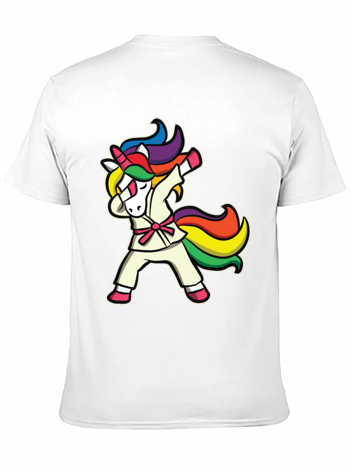 Dabbing Unicorn Karate T-Shirt - Black