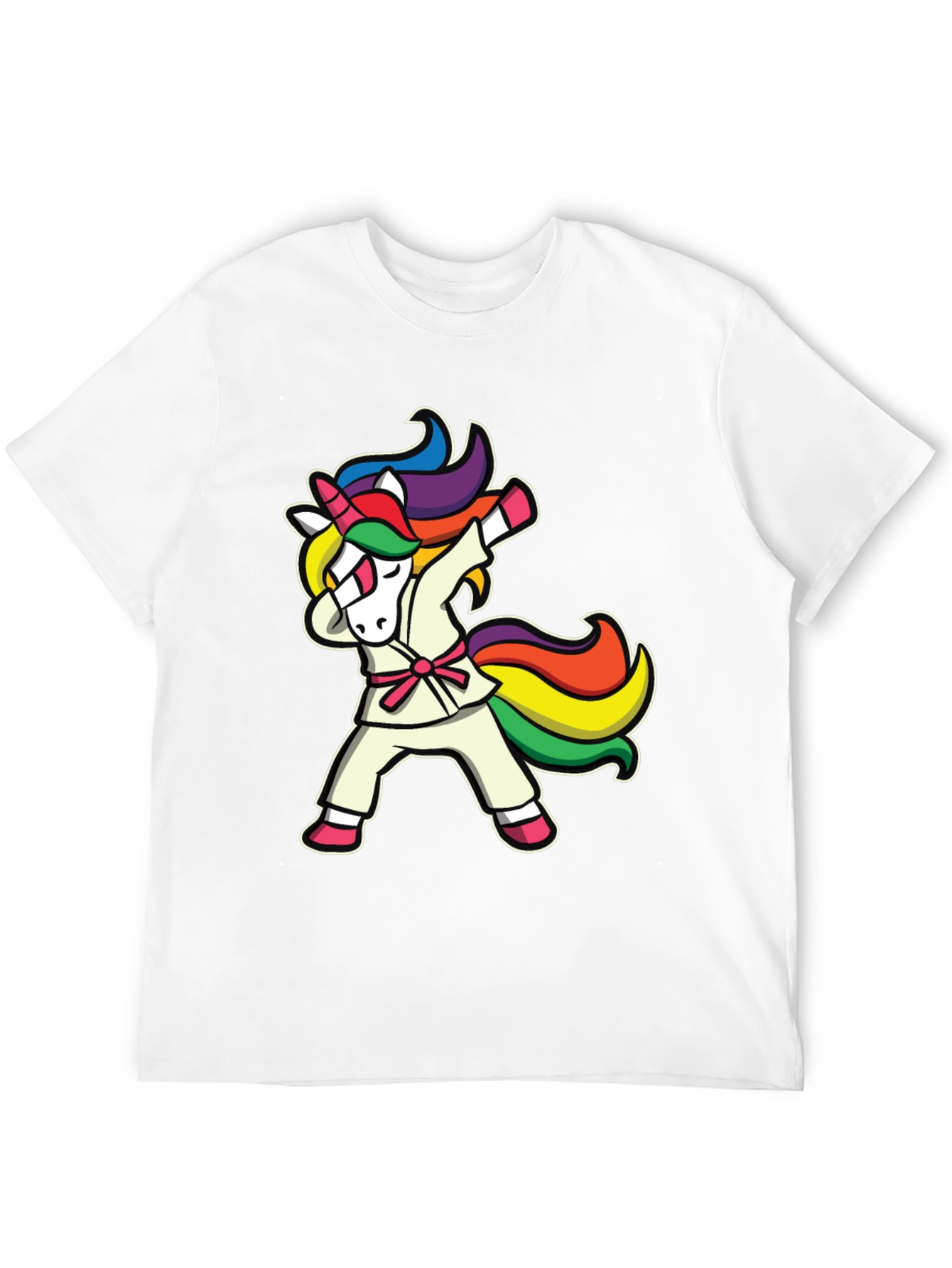 Dabbing Unicorn Karate T-Shirt - Black