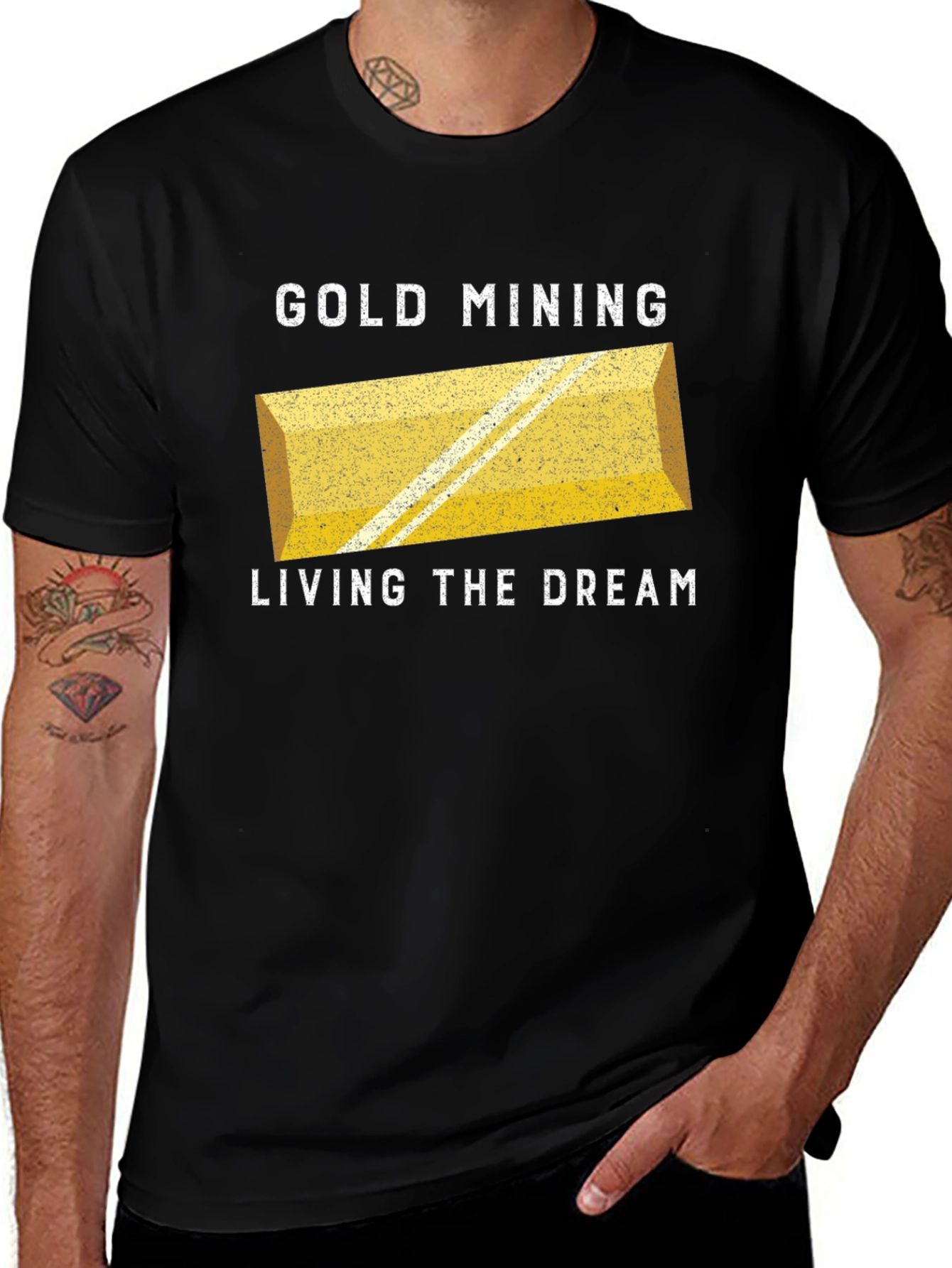 Gold Mining Living The Dream Black T-Shirt