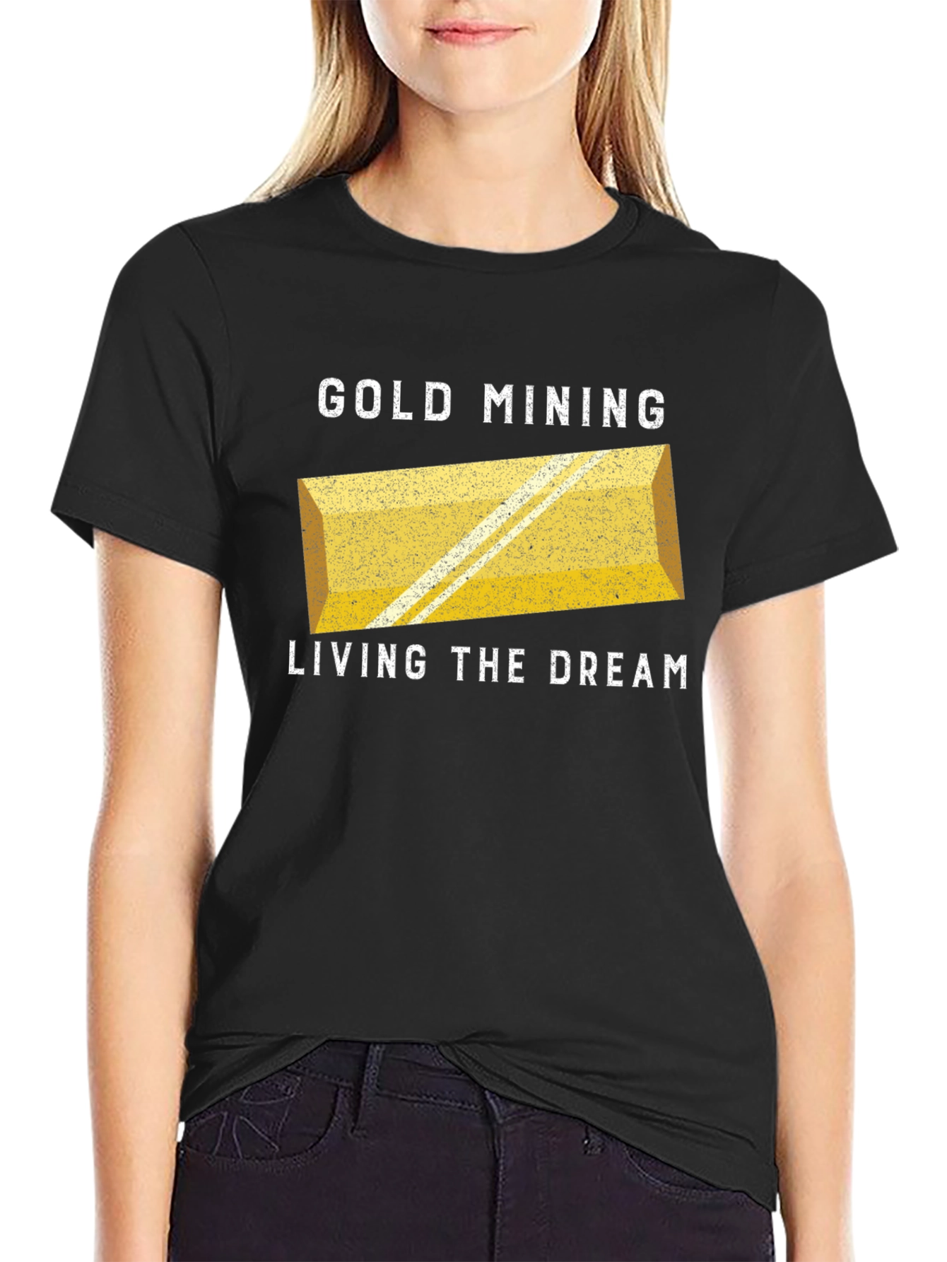 Gold Mining Living The Dream Black T-Shirt
