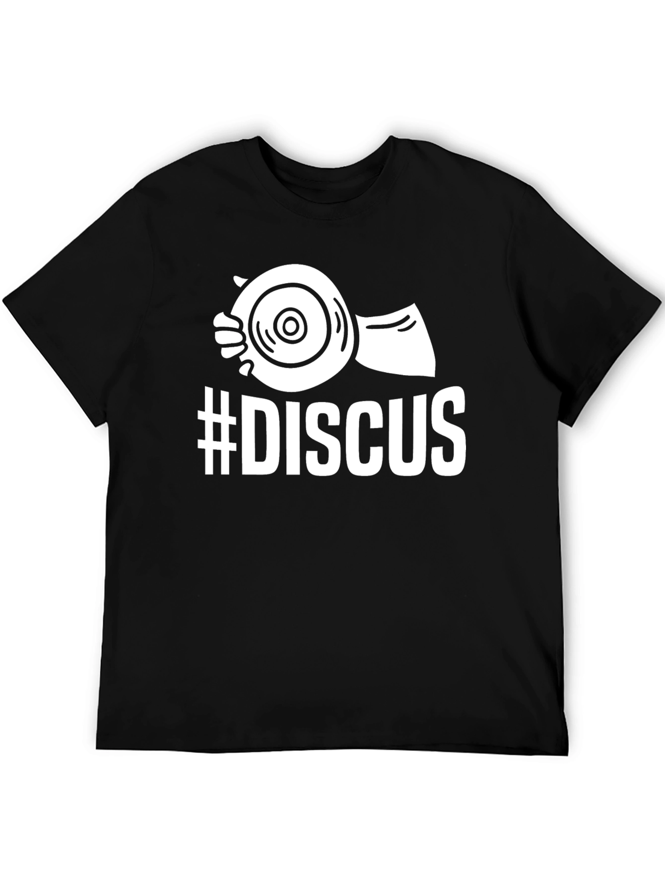 Discus Thrower T-Shirt - Black Cotton Tee
