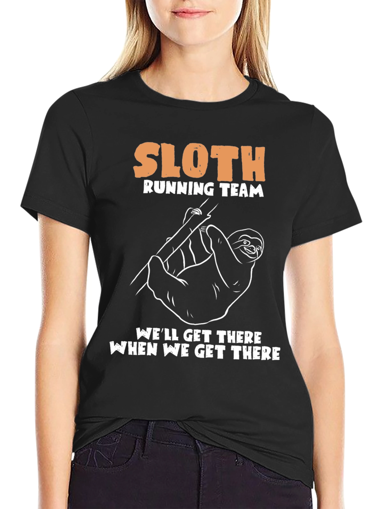 Sloth Running Team Graphic Tee - Lazy Run Club