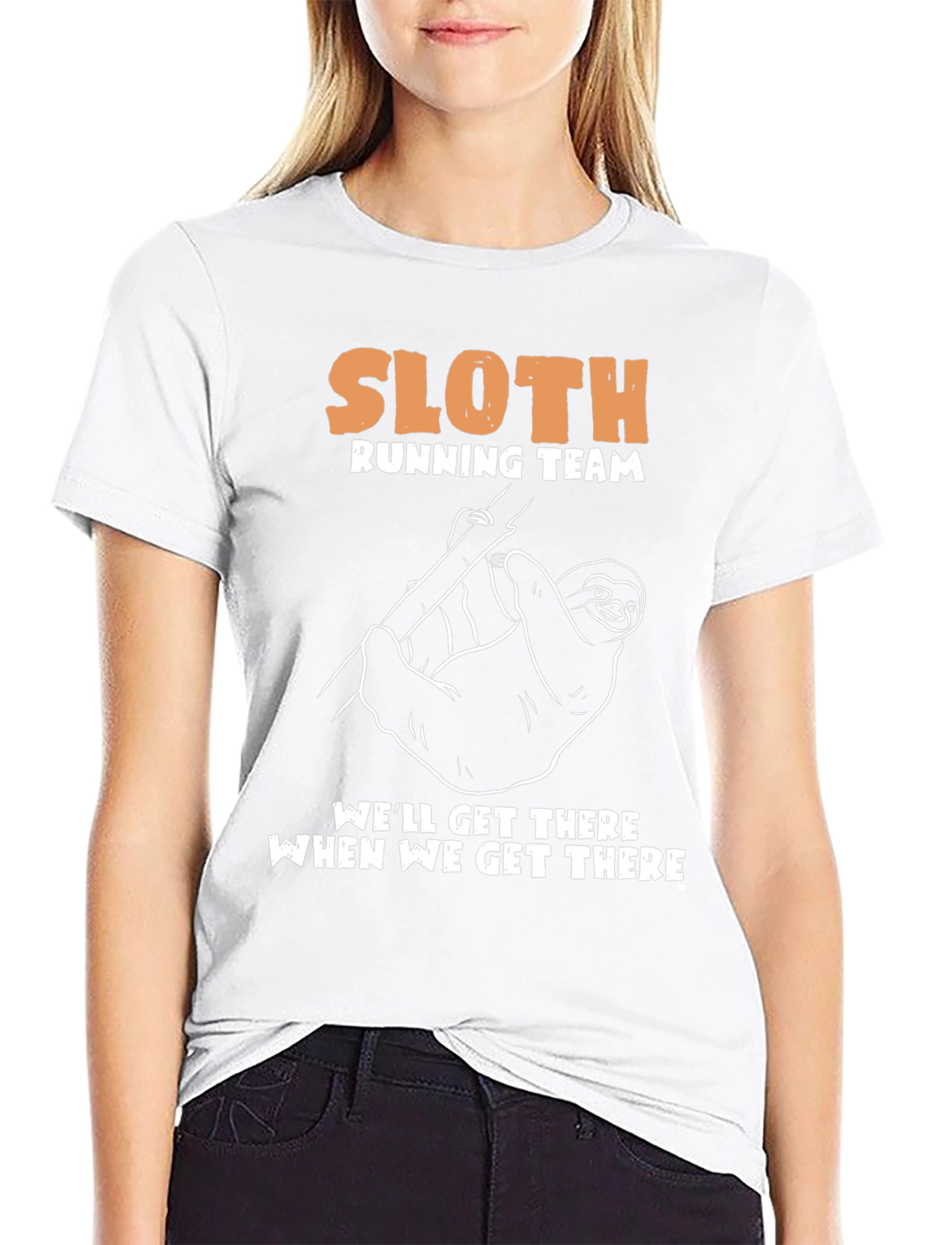 Sloth Running Team Graphic Tee - Lazy Run Club