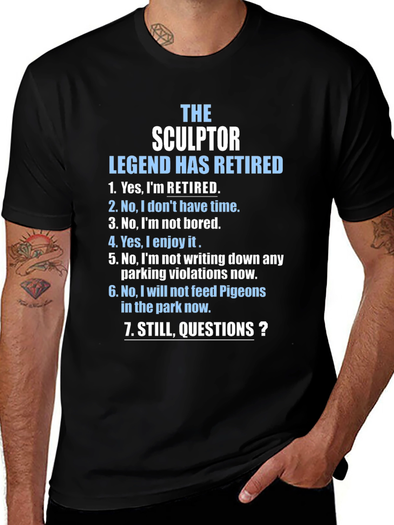 Retired Sculptor Legend Graphic T-Shirt