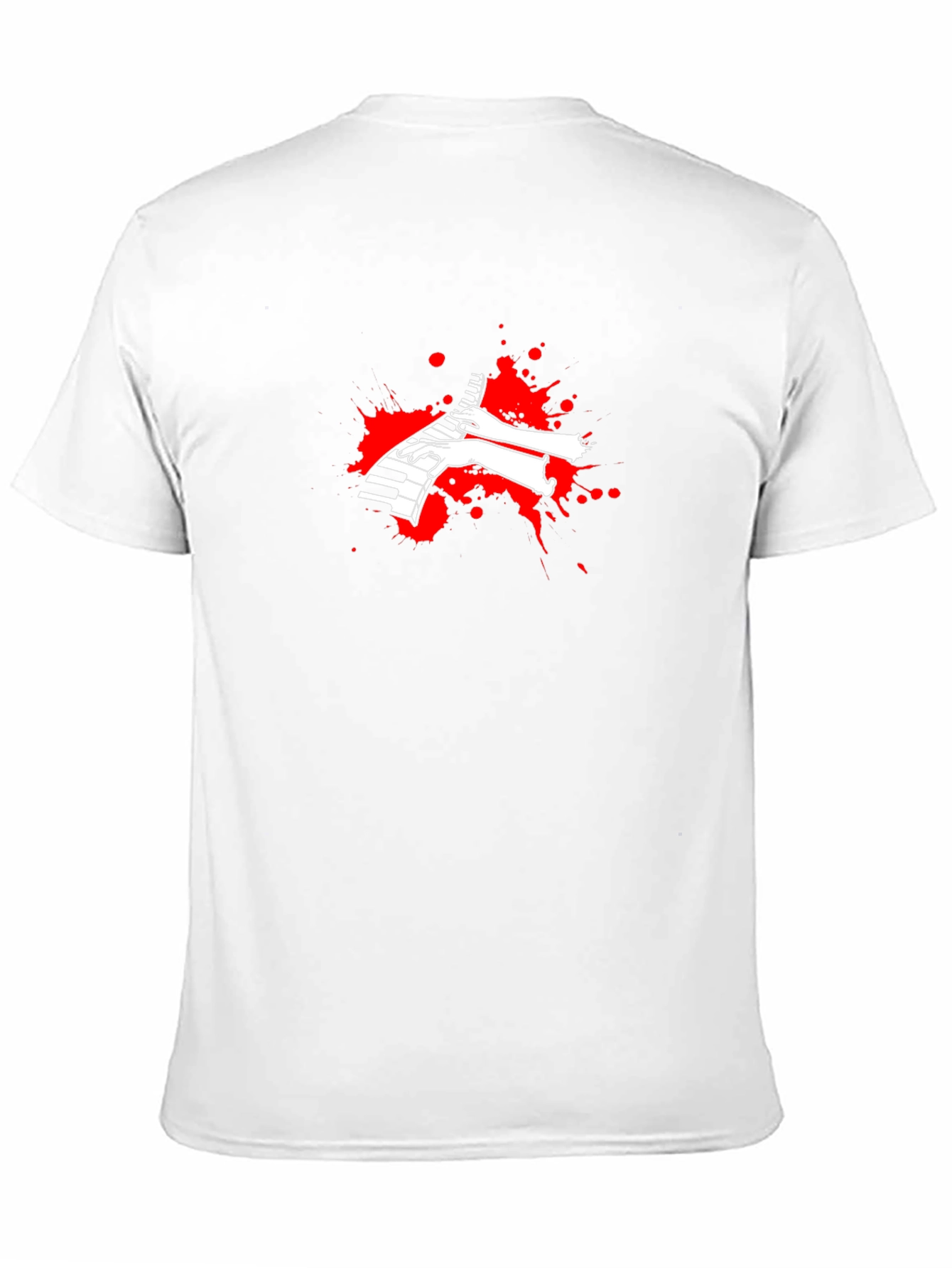 Piano Hands Graphic Black T-Shirt