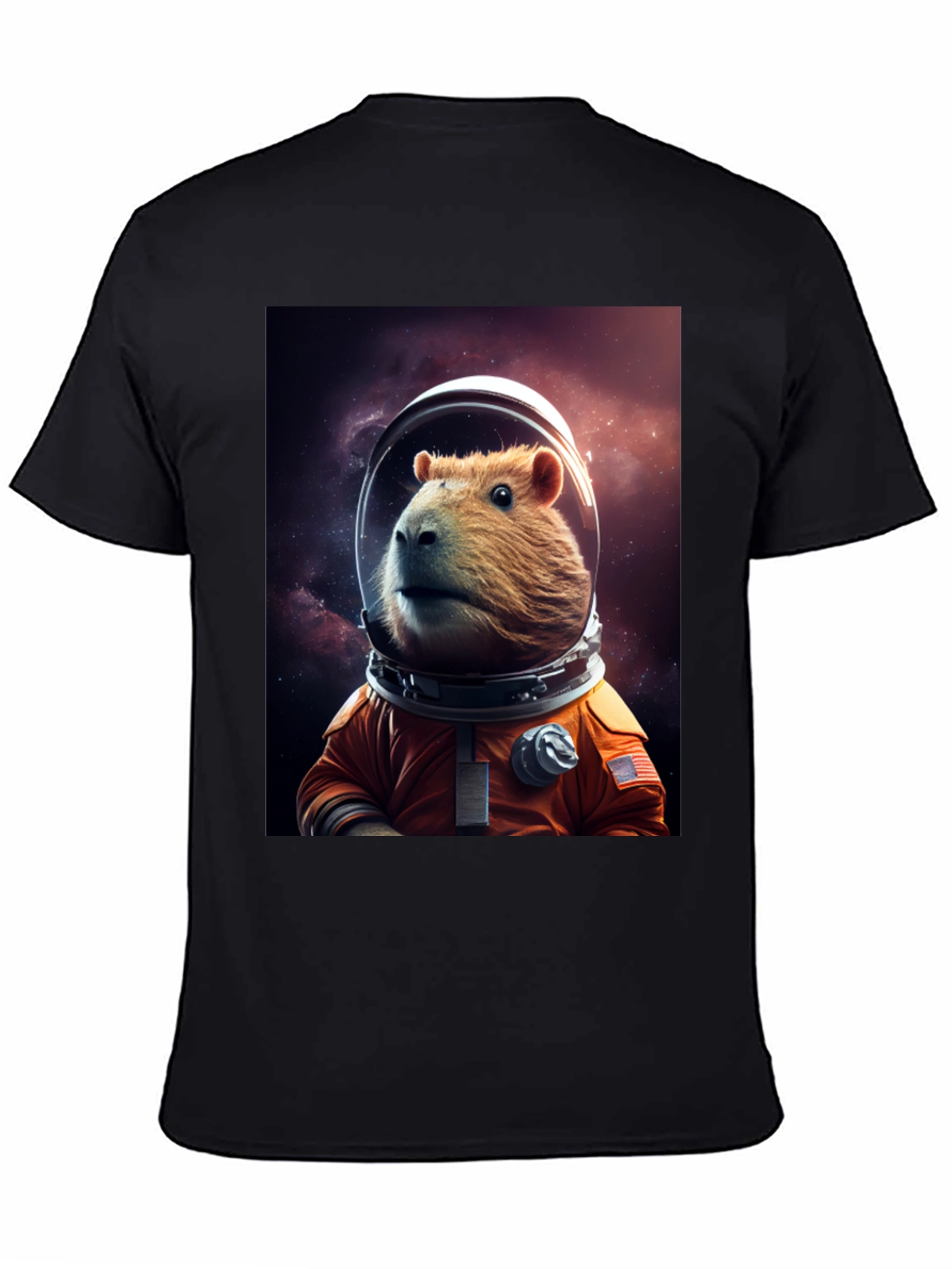 Capybara Astronaut T-Shirt - Space Rodent Tee