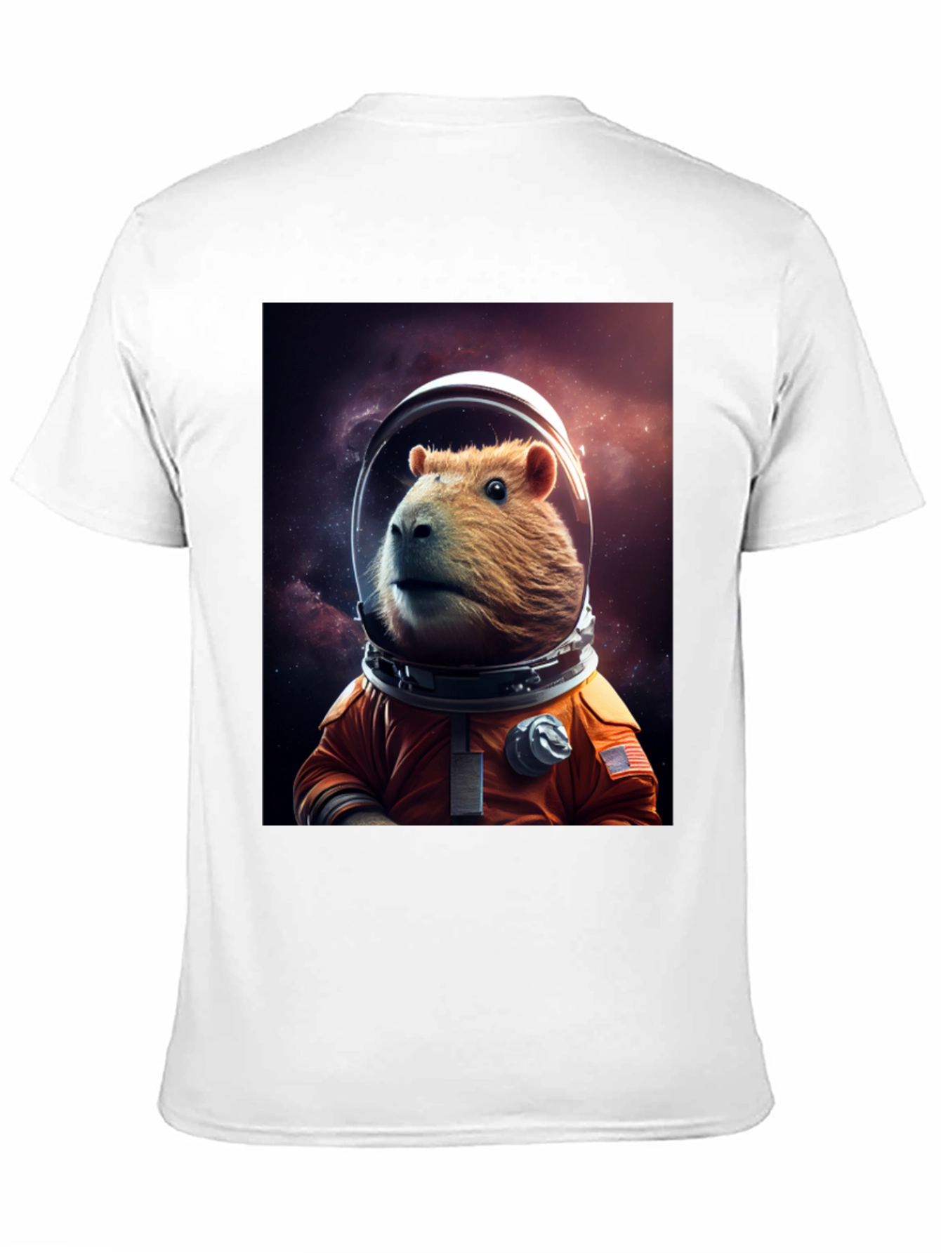 Capybara Astronaut T-Shirt - Space Rodent Tee